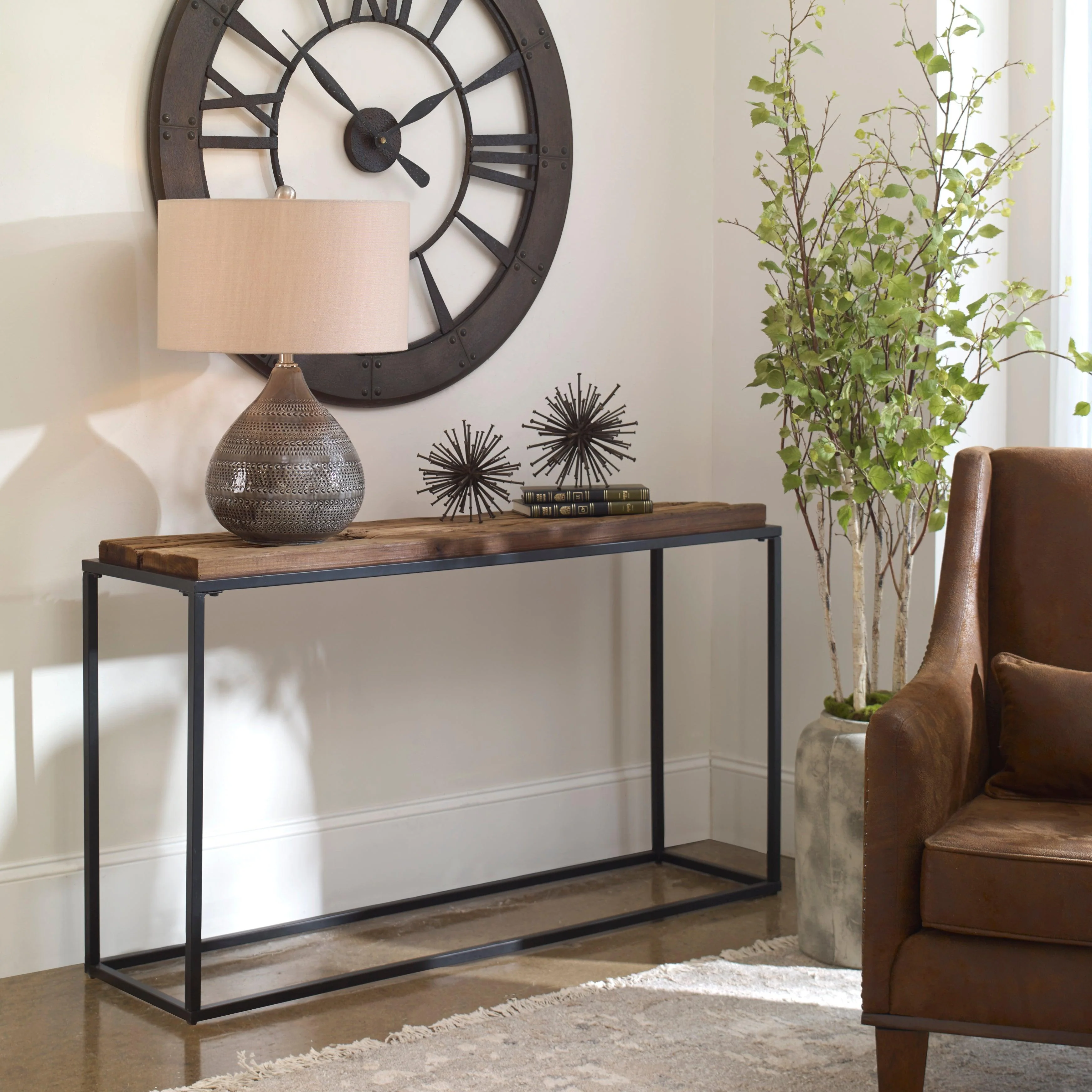 HOLSTON SALVAGED WOOD CONSOLE TABLE - Frankwebs