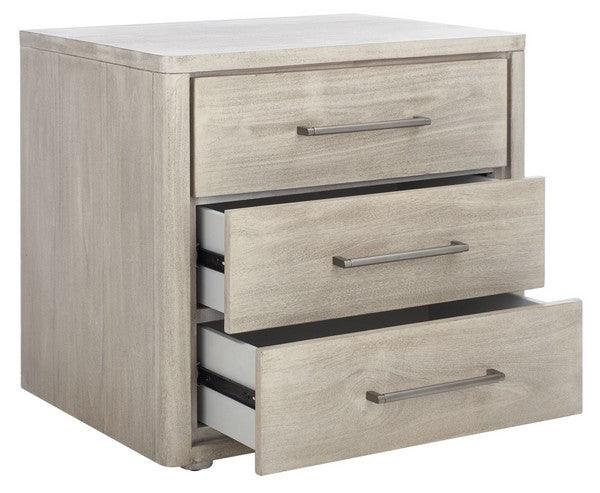 ROSEY 3 DRAWER WOOD NIGHTSTAND - Frankwebs