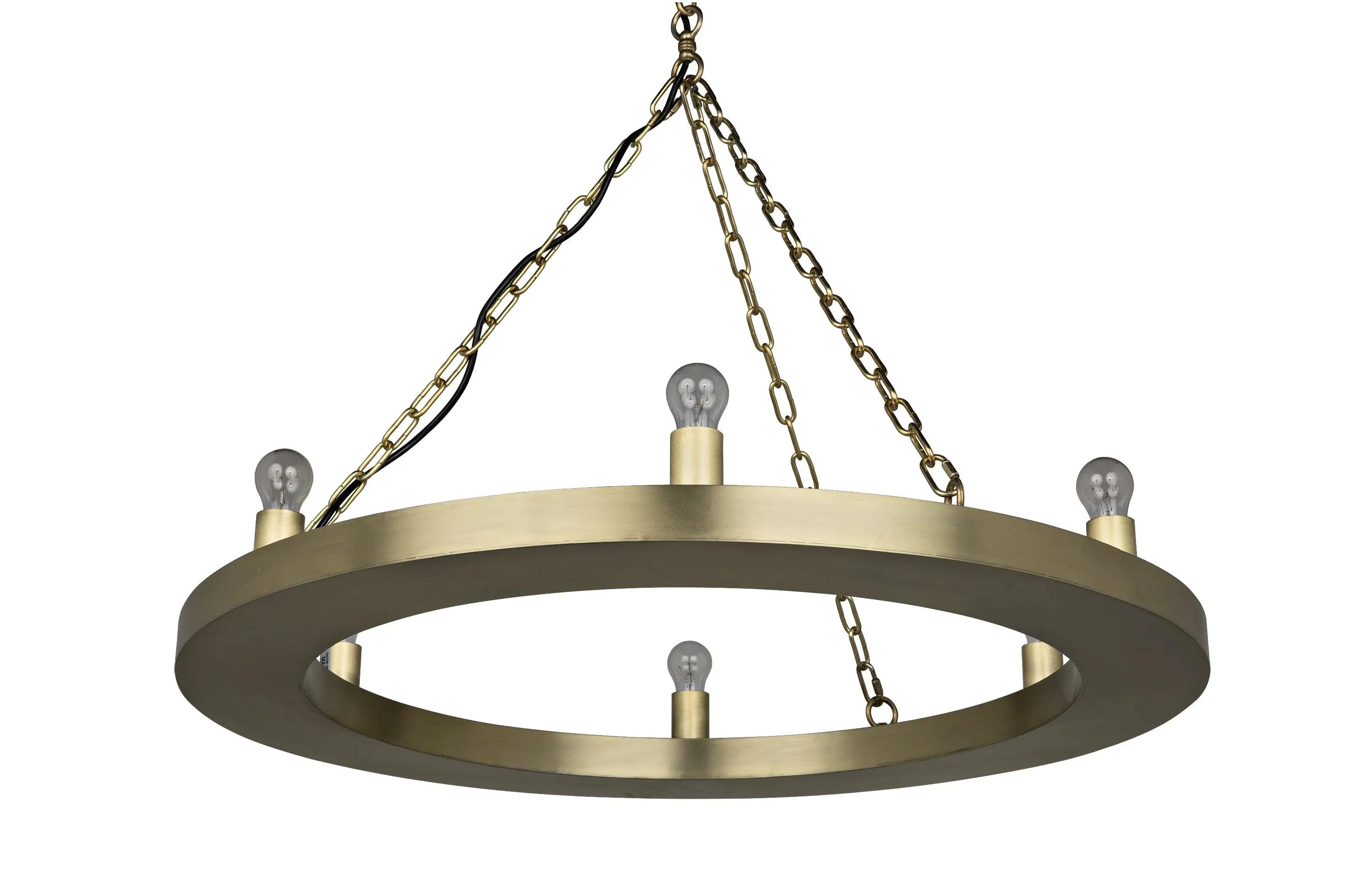 Ciro Chandelier, Metal with Brass Finish - Frankwebs