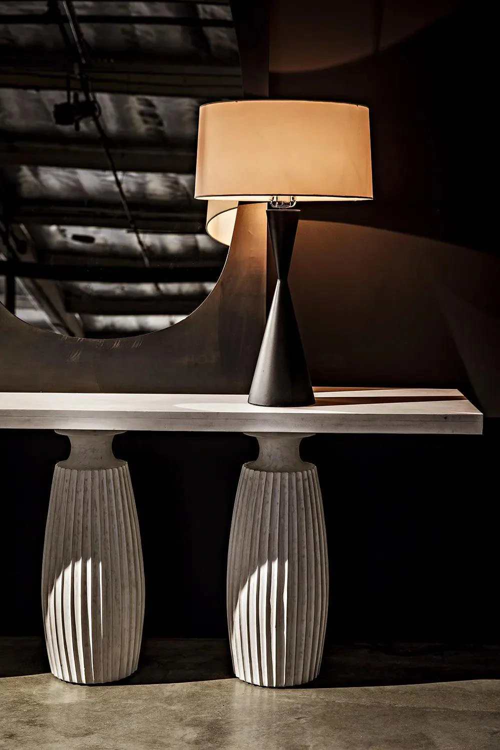 Noble Table Lamp with Shade, Black Steel - Frankwebs