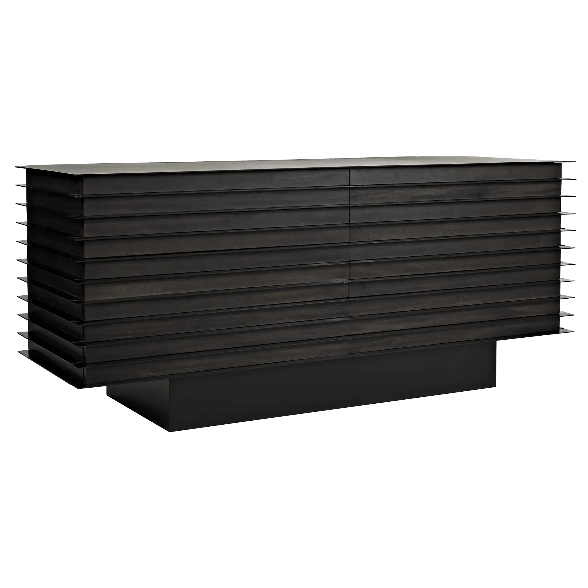 Elevation Sideboard, Ebony Walnut with Steel - Frankwebs