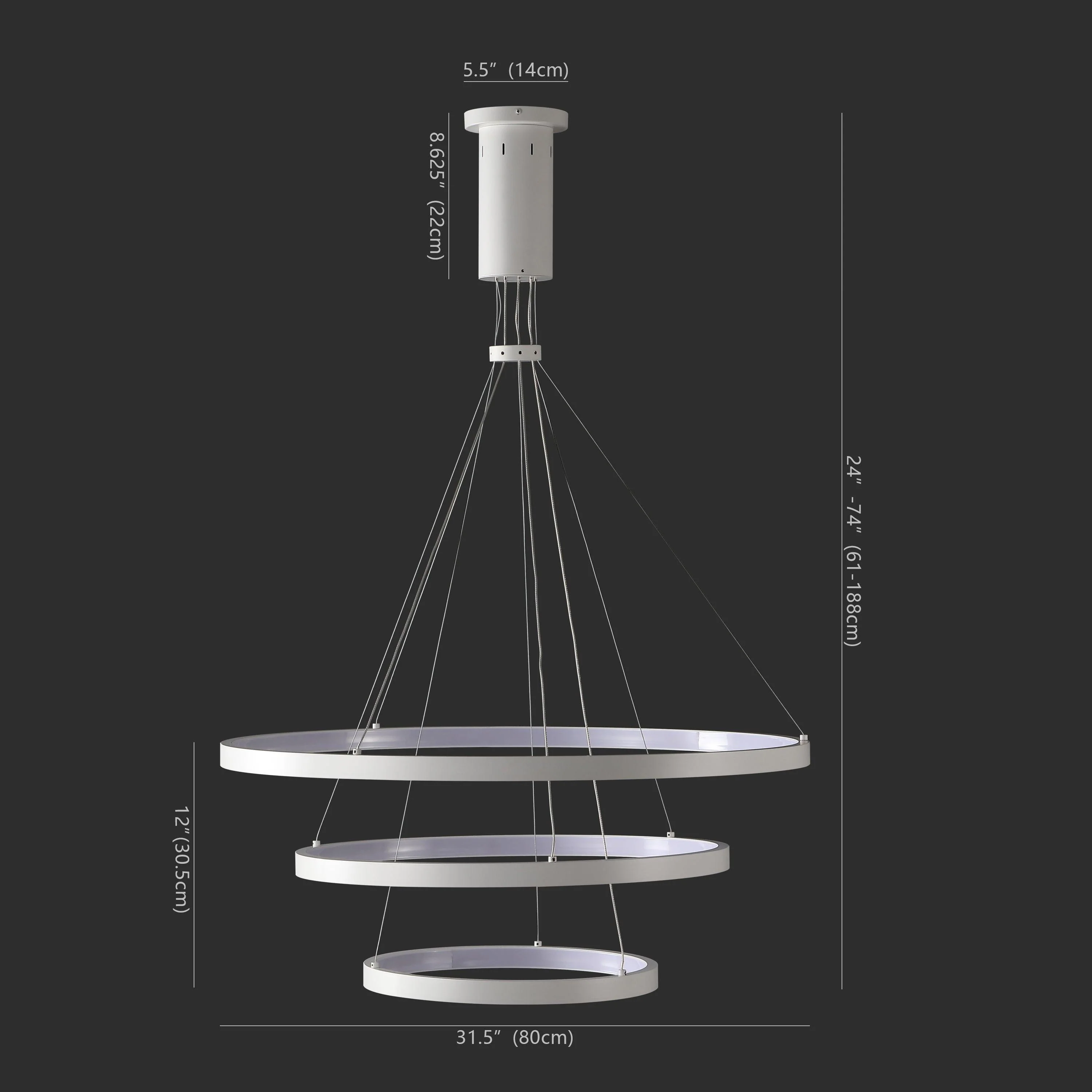 MERANDA 3 TIER CHANDELIER - Frankwebs