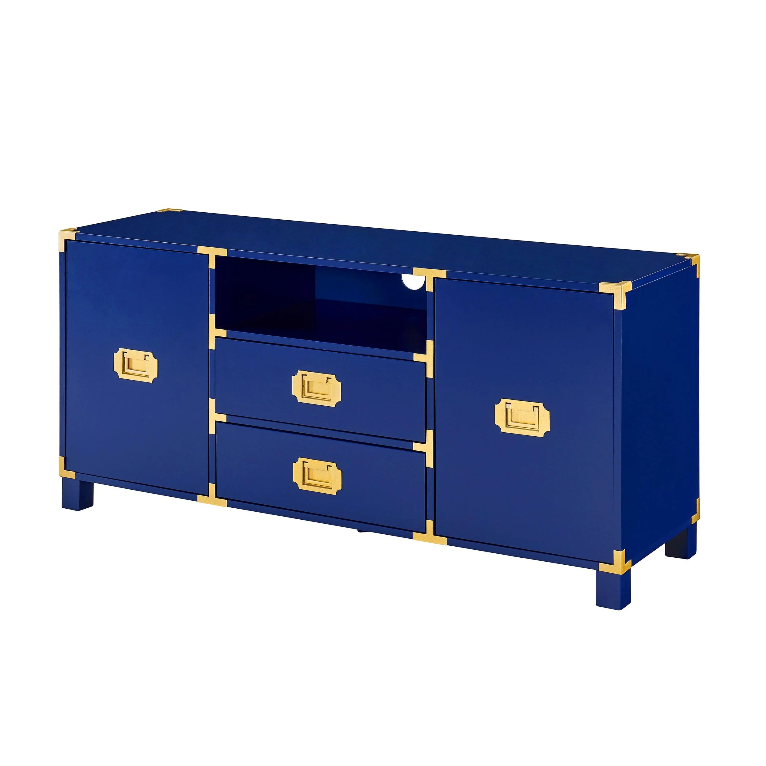 Campaign Entertainment Center Console - Navy - Frankwebs