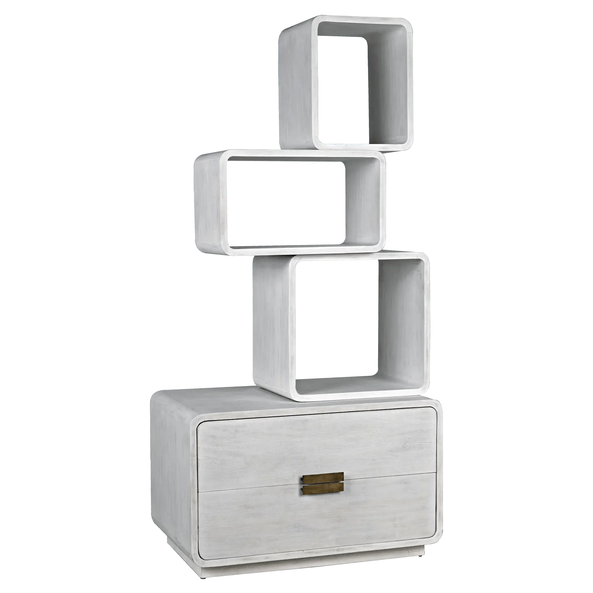 Belini Bookcase, White Wash - Frankwebs