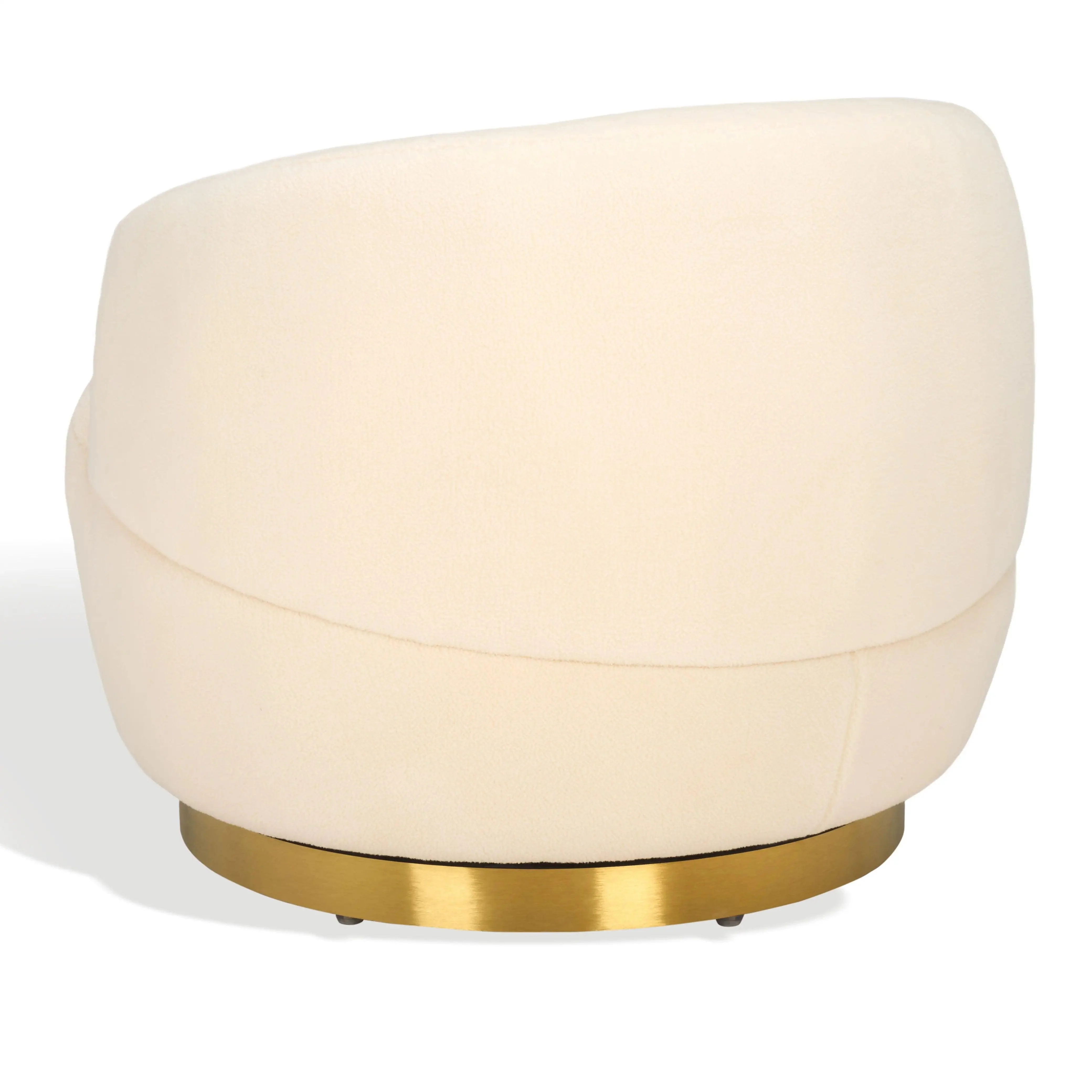 FLYNN FAUX LAMB WOOL SWIVEL CHAIR - Frankwebs