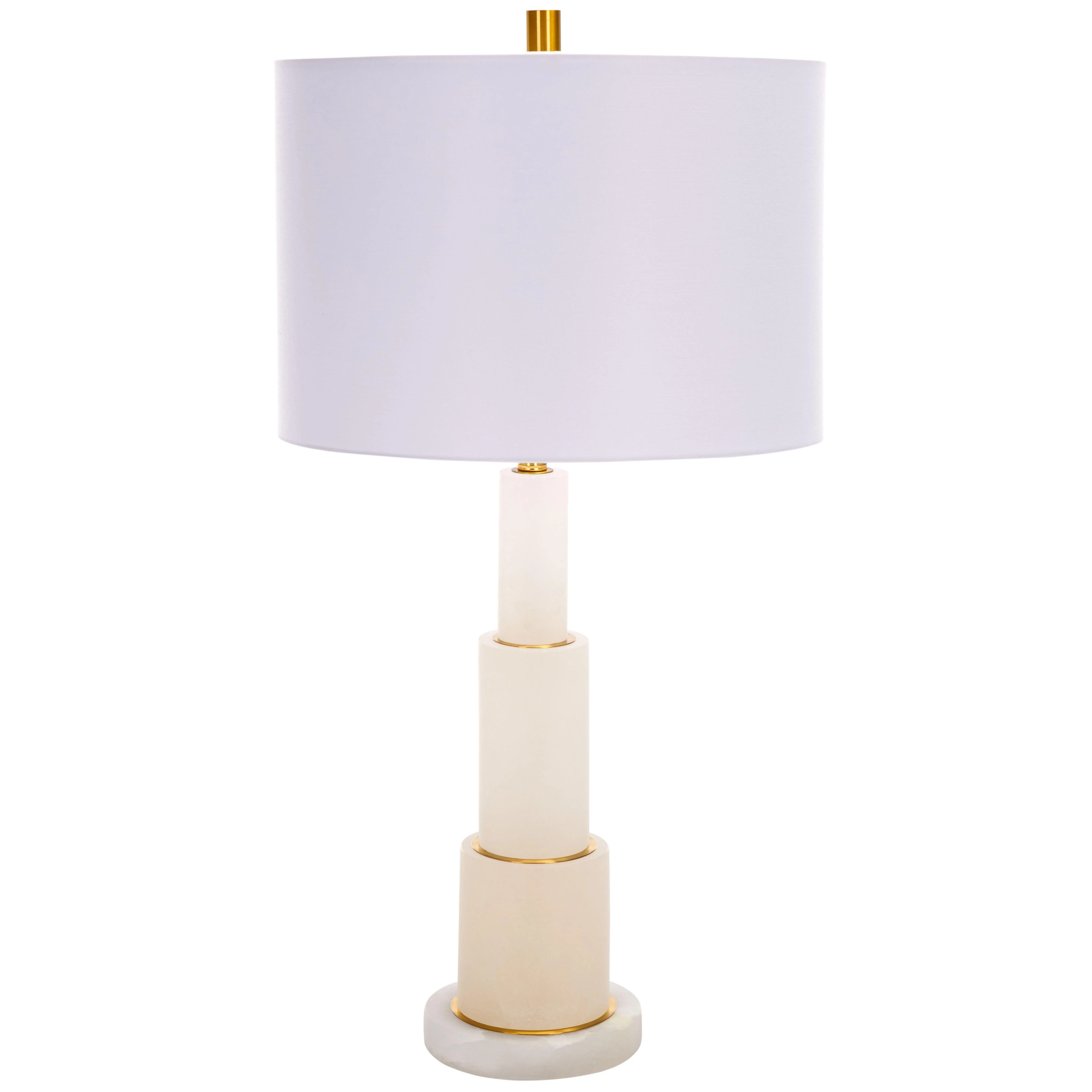 GARDINER ALABASTER TIERED TABLE LAMP - Frankwebs