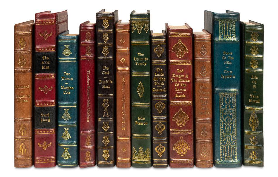 Rebound Leather Books - Assorted - Set/12 - Frankwebs