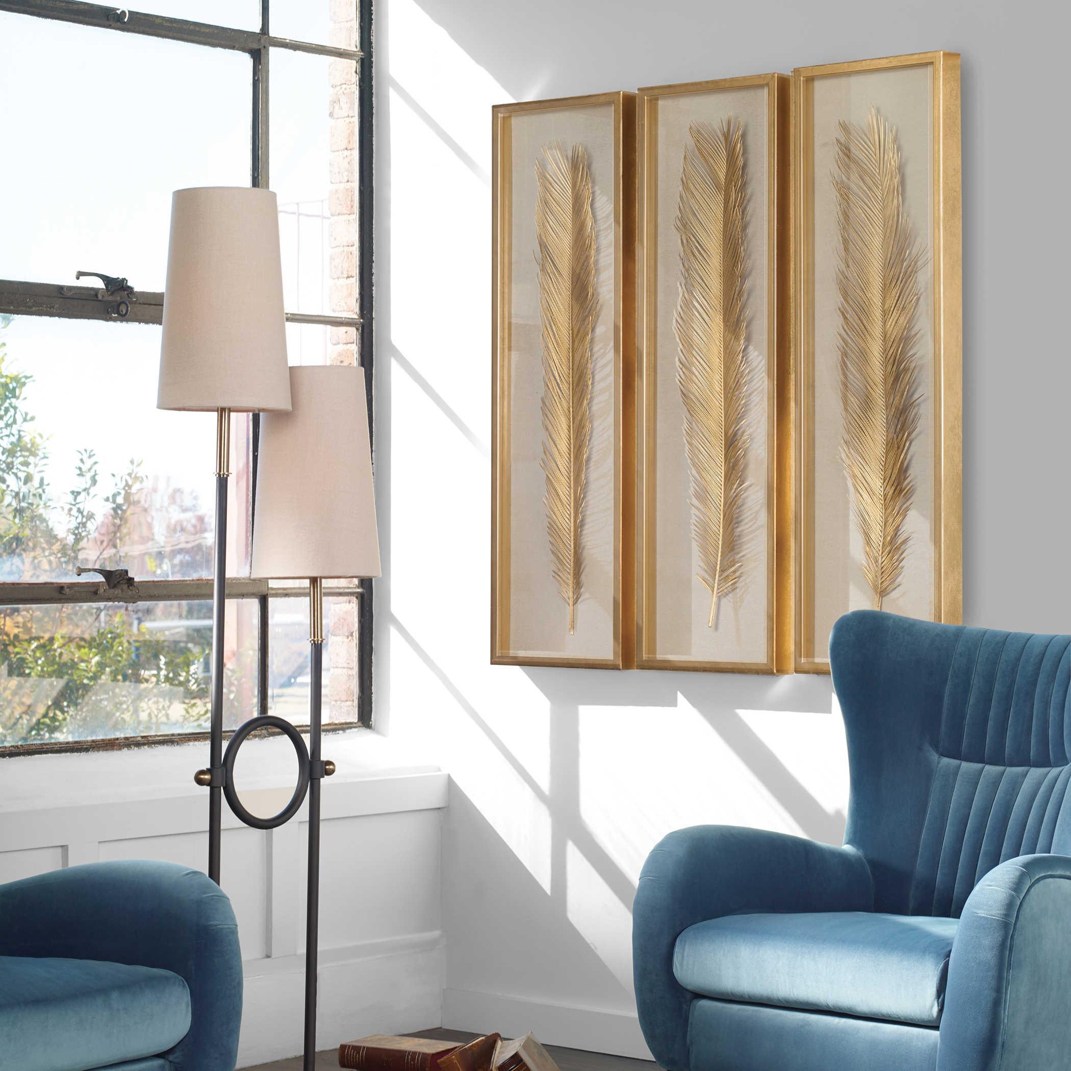 Palma Gold Leaf Shadow Box Set/3 - Frankwebs