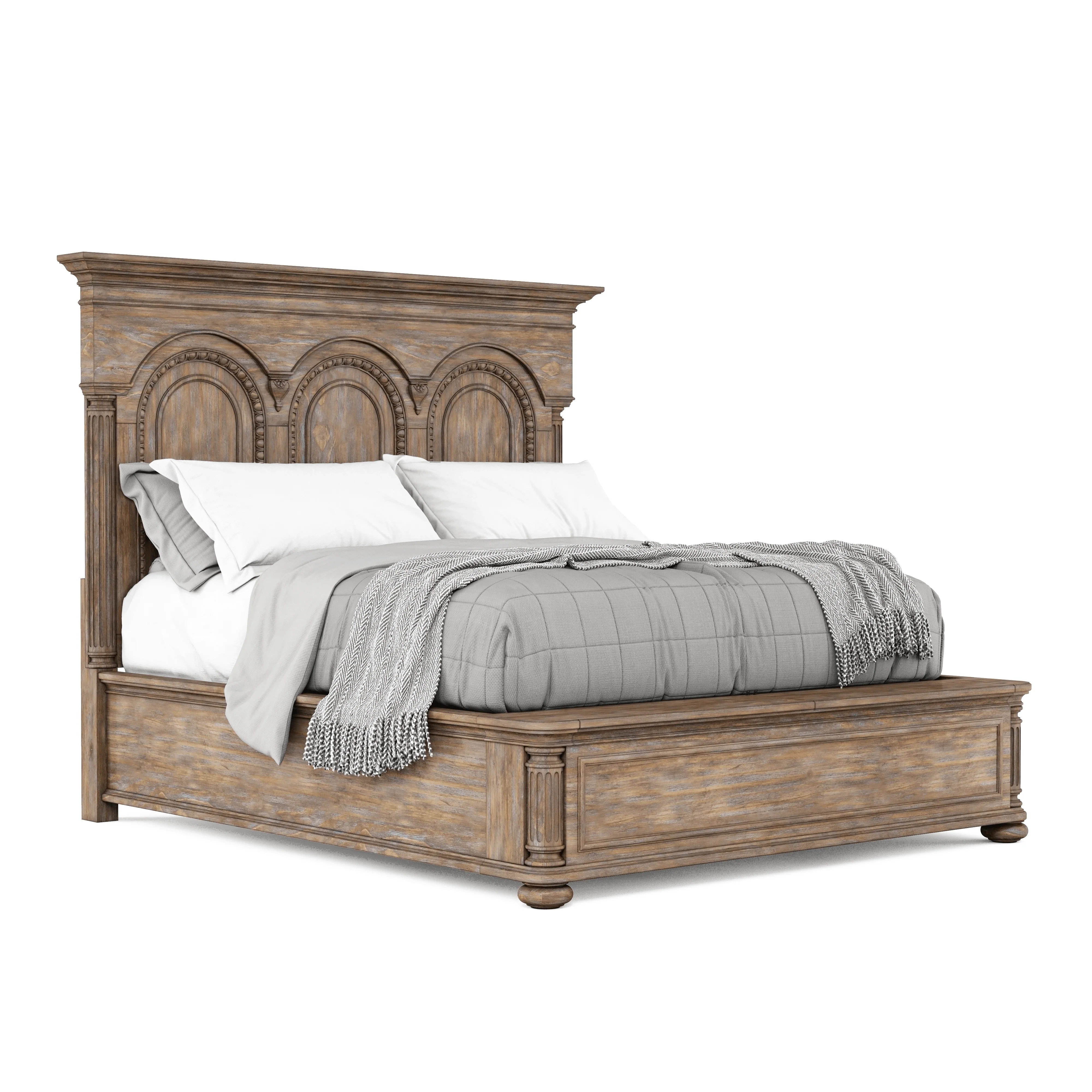 Architrave Queen Panel Bed - Frankwebs