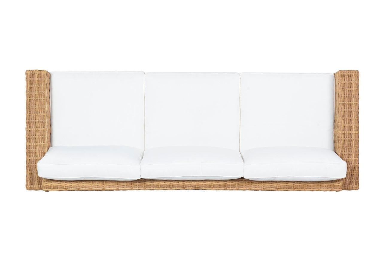 MARGARITA WICKER PATIO SOFA - Frankwebs