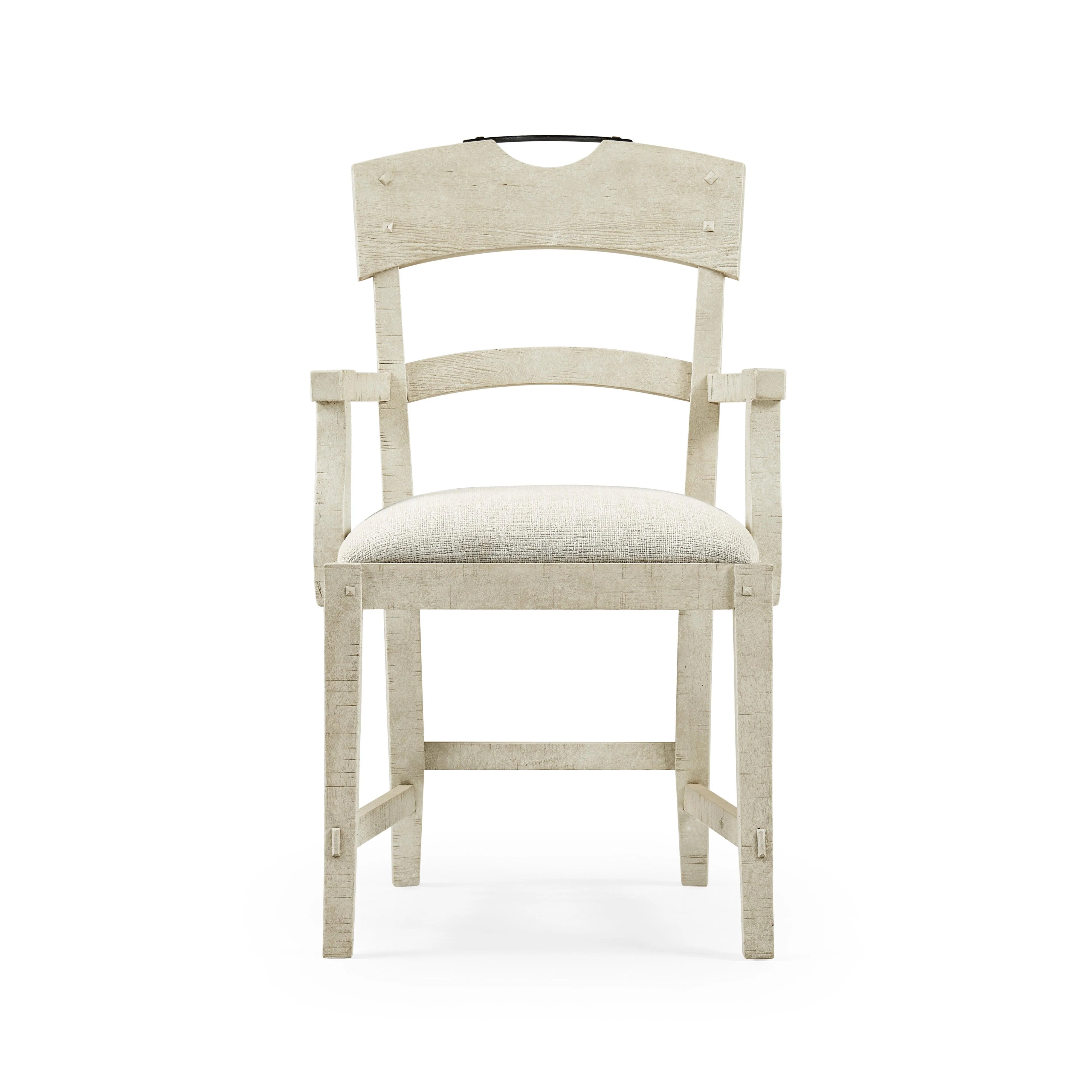 Casual Accents Whitewash Driftwood Planked Armchair - Frankwebs