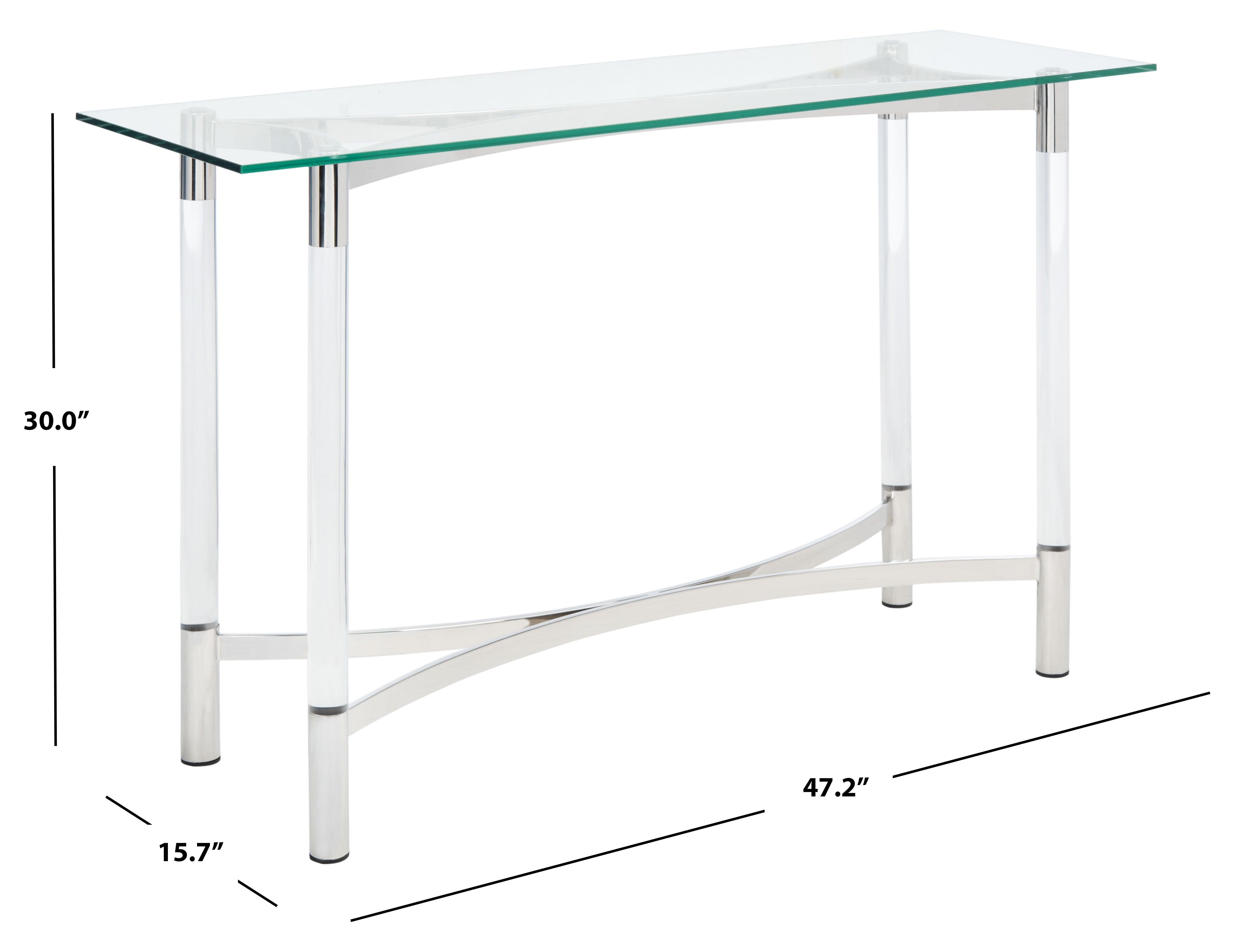 LETTY ACRYLIC CONSOLE TABLE - Frankwebs