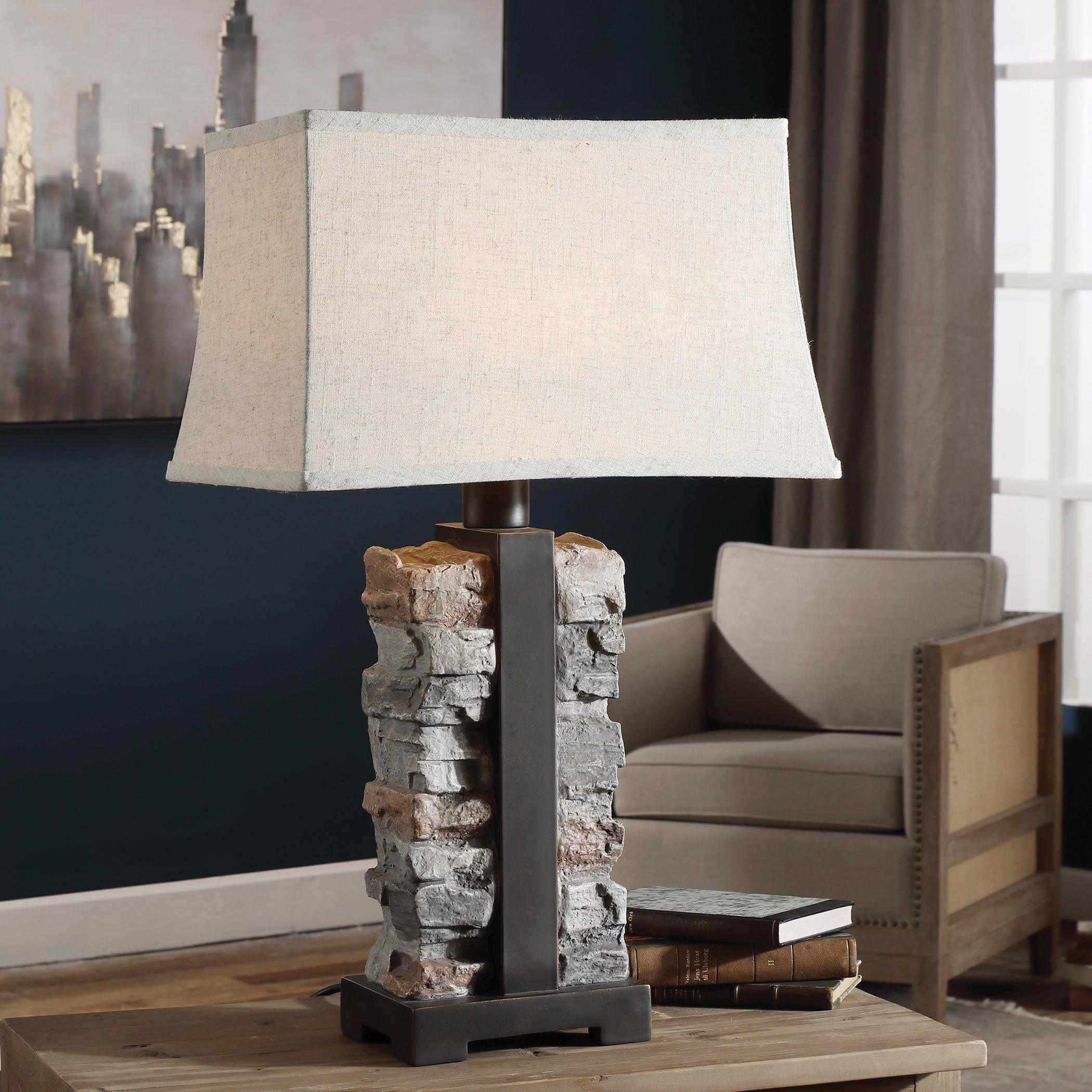 Kodiak Stacked Stone Lamp - Frankwebs