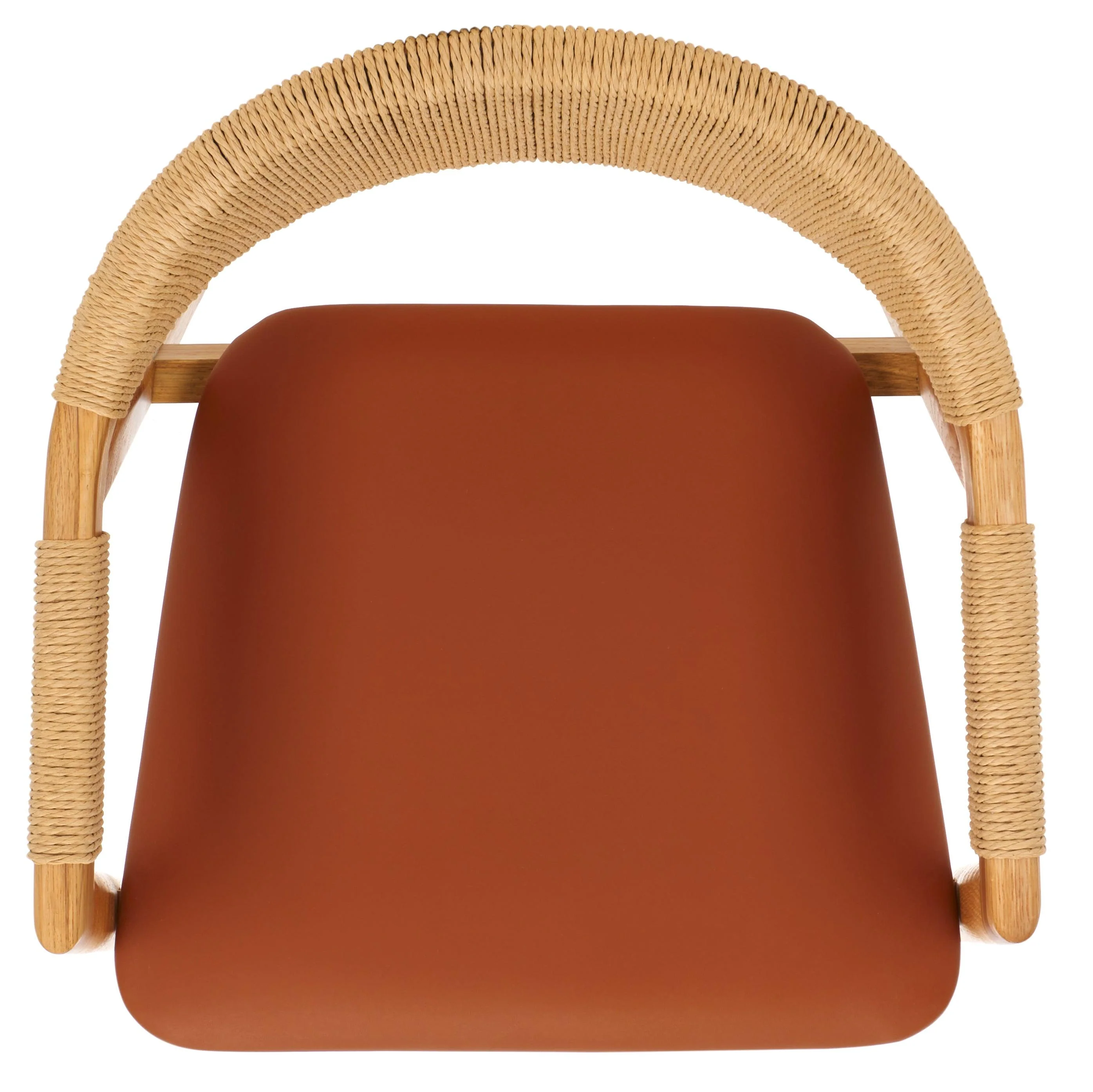 EAMON LEATHER AND CANE DINING CHAIR - Frankwebs