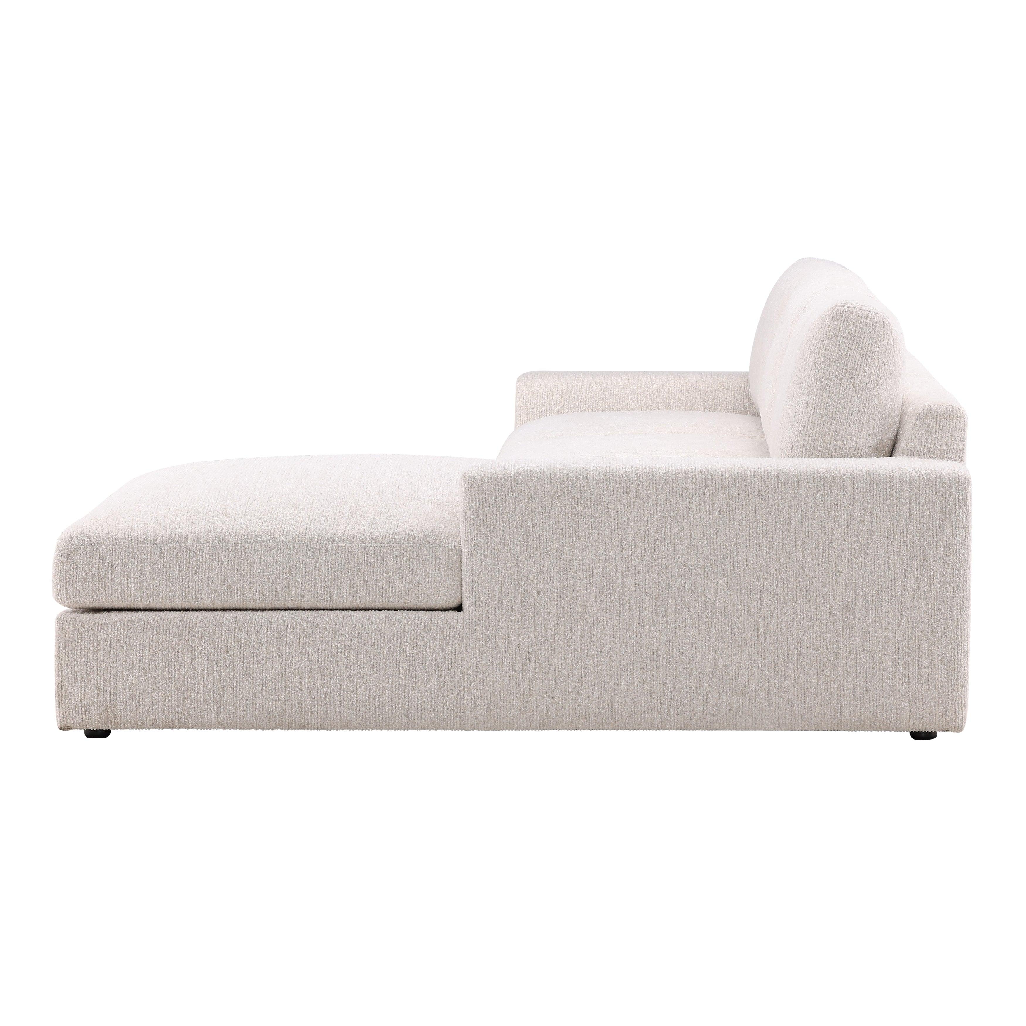 Bryson Right Chaise Sectional Cream - Frankwebs