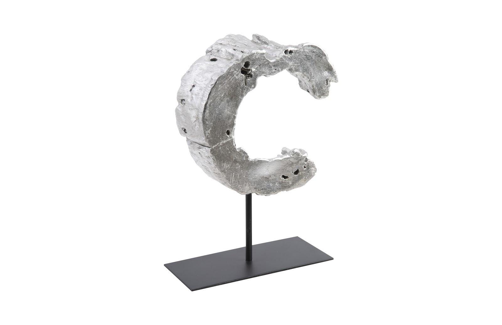 Cast Eroded Wood Circle on Stand - Frankwebs