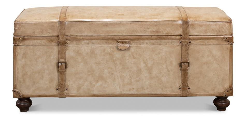 Leather Trunk/Bench - Pearl Leather - Frankwebs