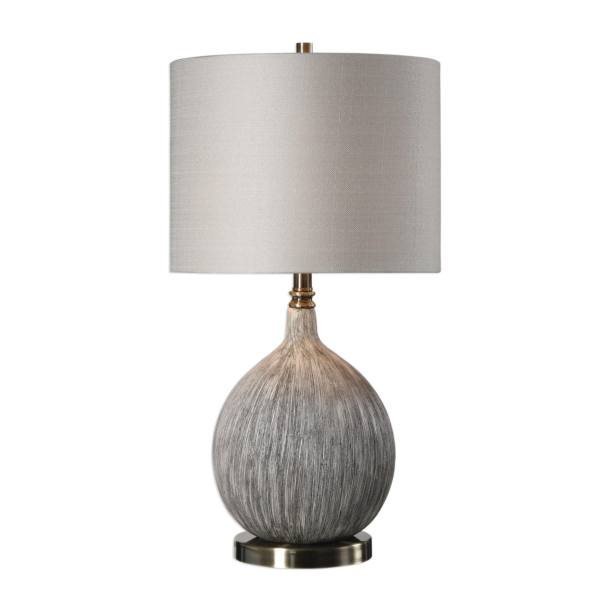 HEDERA TEXTURED IVORY TABLE LAMP - Frankwebs