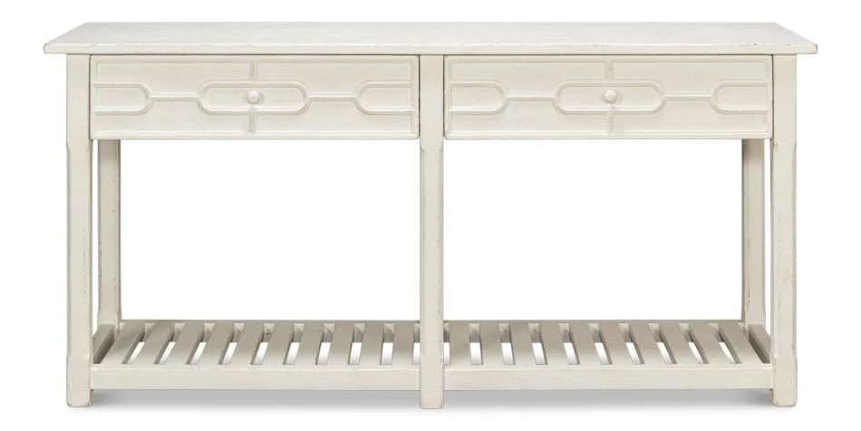 Isla Console Table - Antique White - Frankwebs