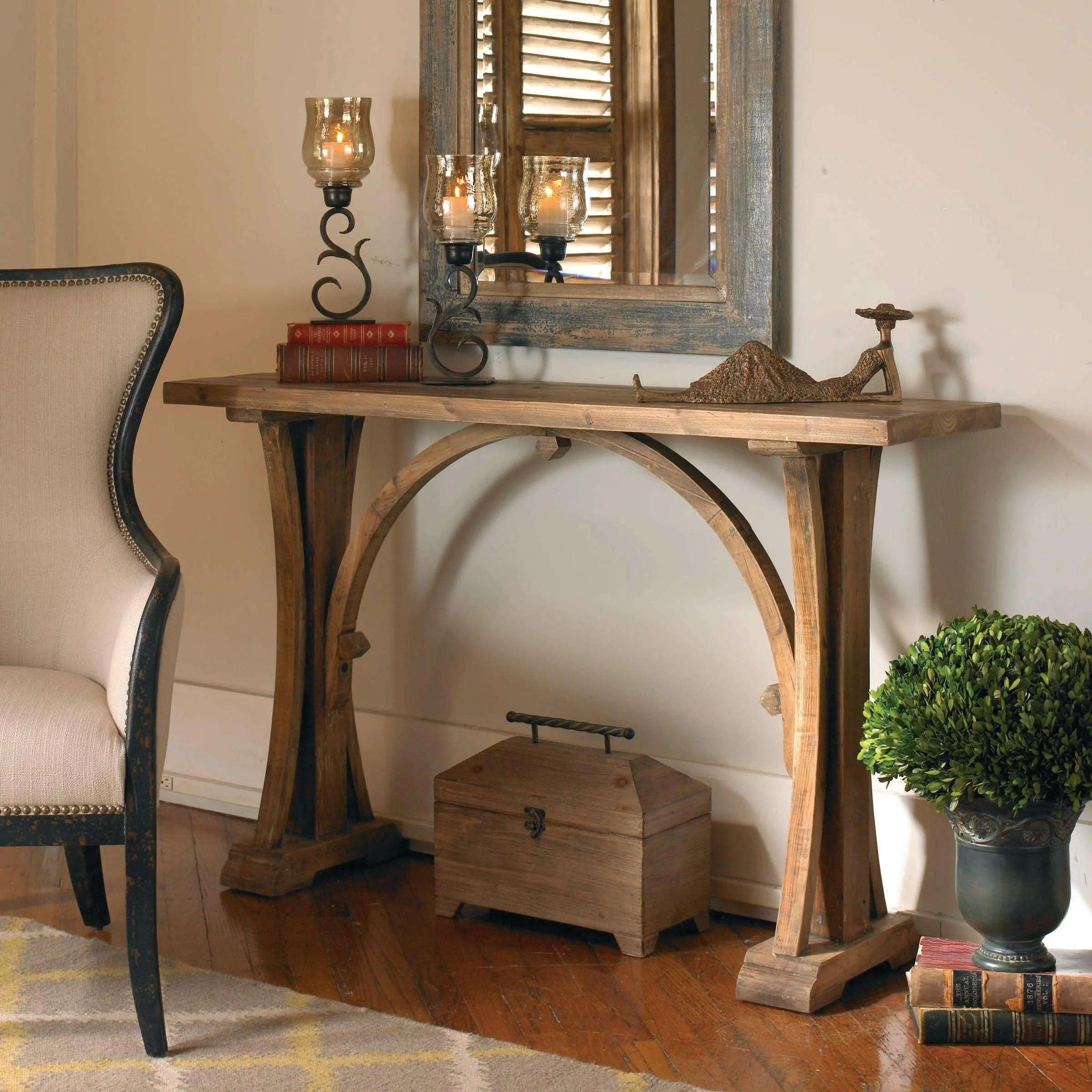 GENESSIS RECLAIMED WOOD CONSOLE TABLE - Frankwebs