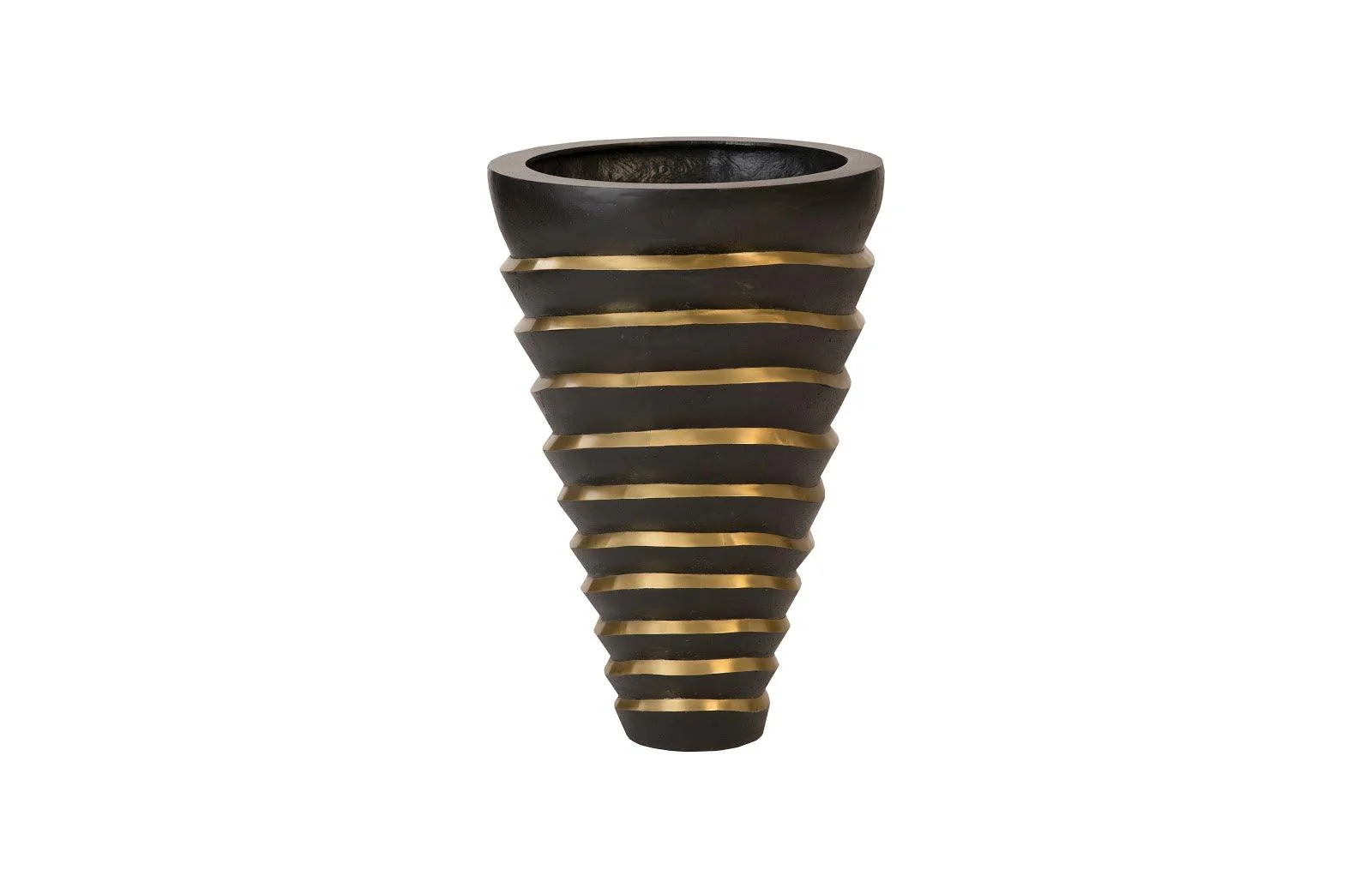 Terra Planter, Black, Brass - Frankwebs