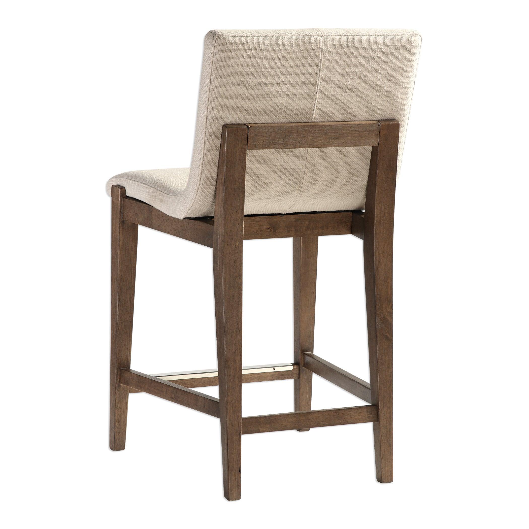 KLEMENS LINEN COUNTER STOOL - Frankwebs
