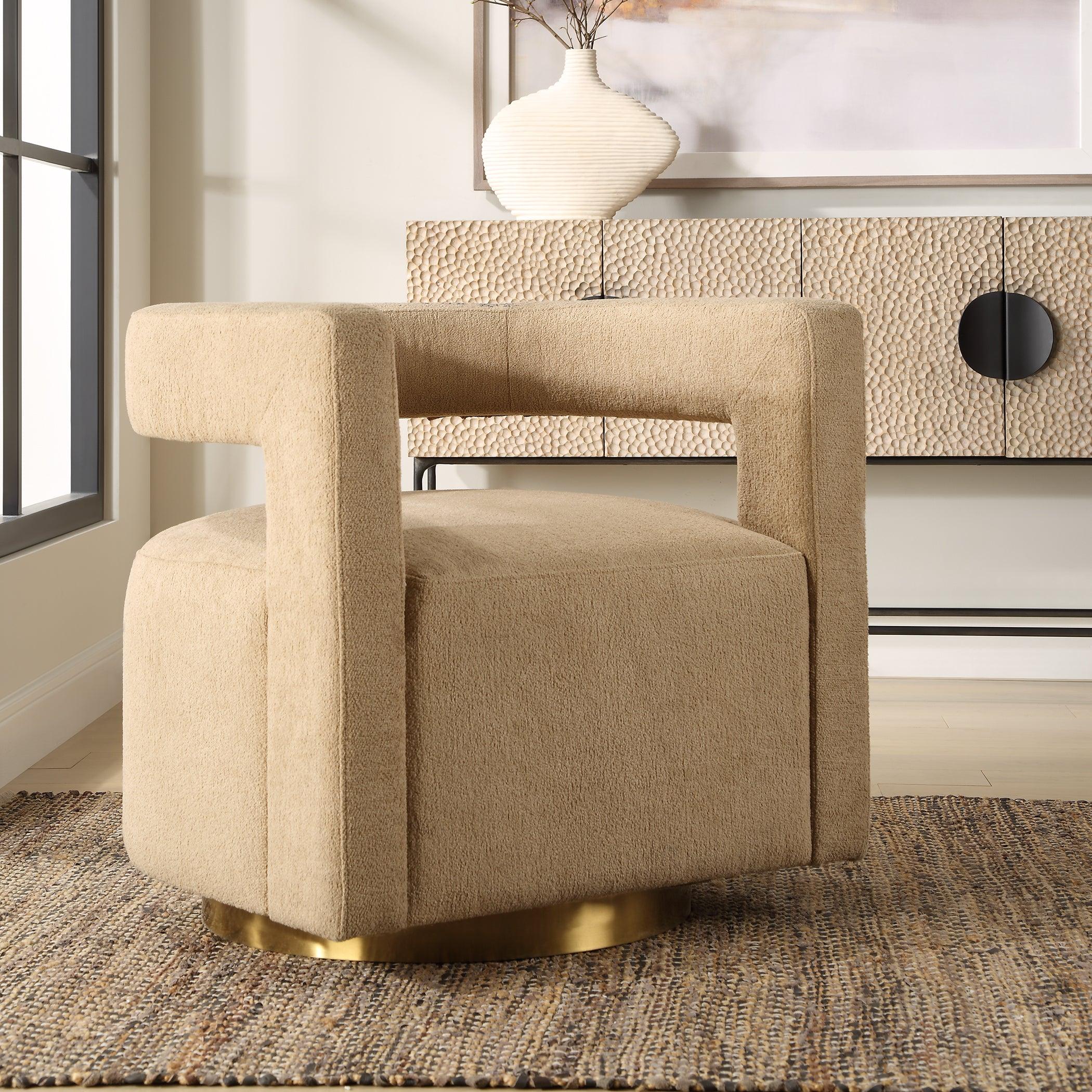 Grounded Modern Swivel Chair - Frankwebs
