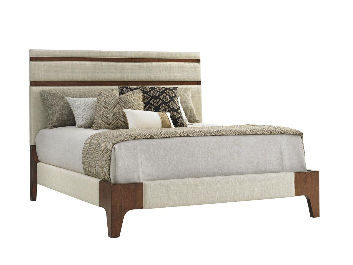 Island Fusion Mandarin Upholstered Panel Bed - Frankwebs