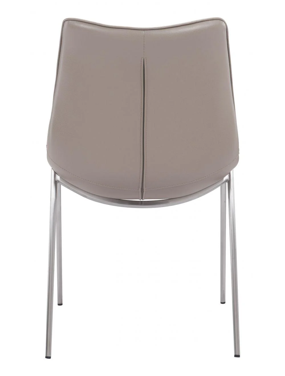 Magnus Dining Chair (Set of 2) Gray & Silver - Frankwebs