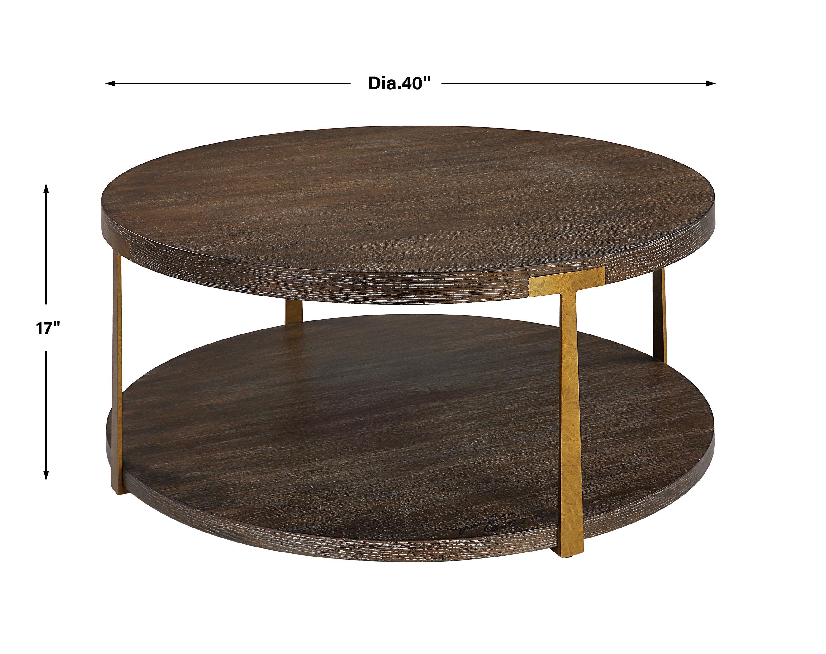 Palisade Round Wood Coffee Table - Frankwebs