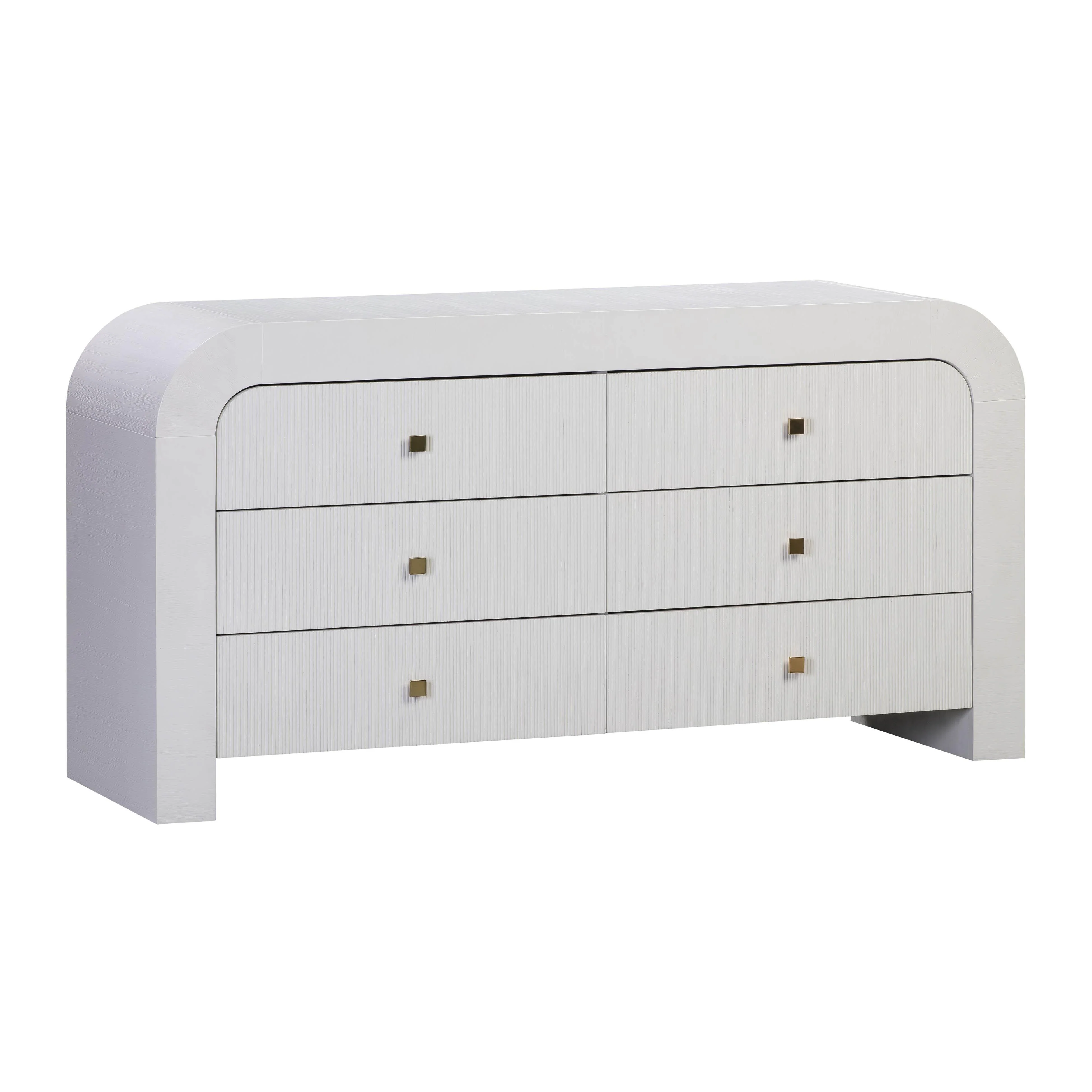 Hump 6 Drawer White Dresser - Frankwebs