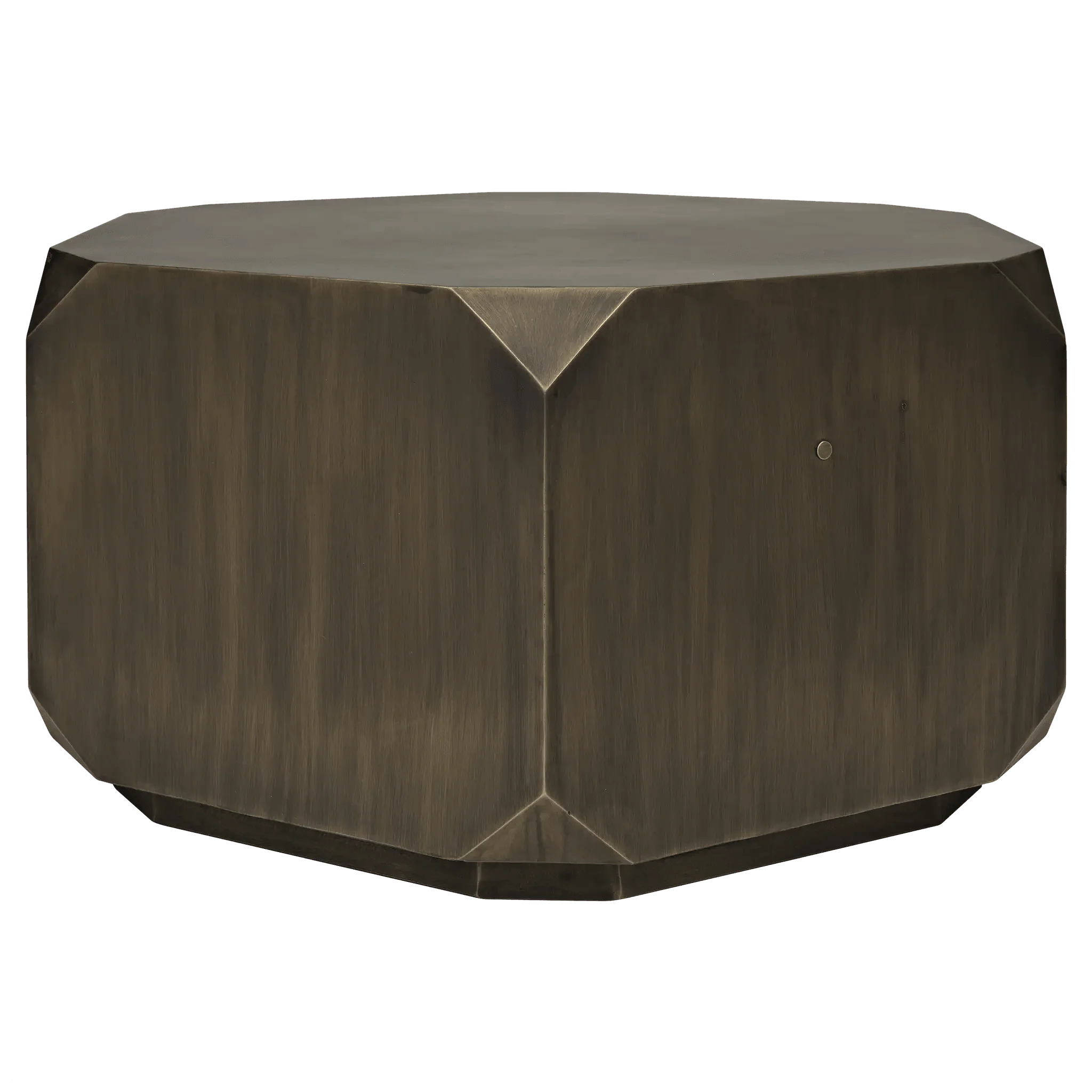 Tytus Coffee Table, Steel with Aged Brass Finish - Frankwebs