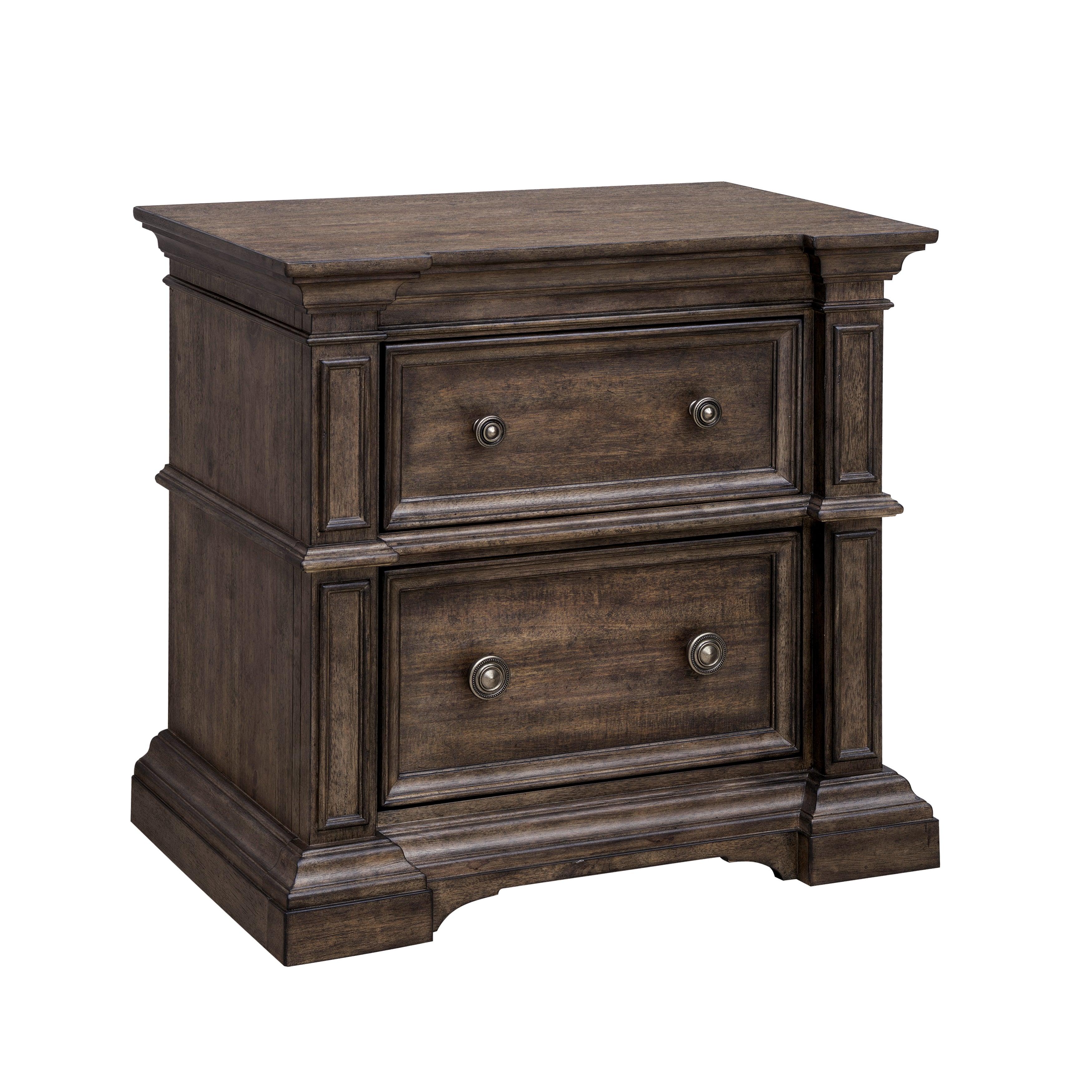Woodbury Two Drawer Nightstand with USB - Frankwebs