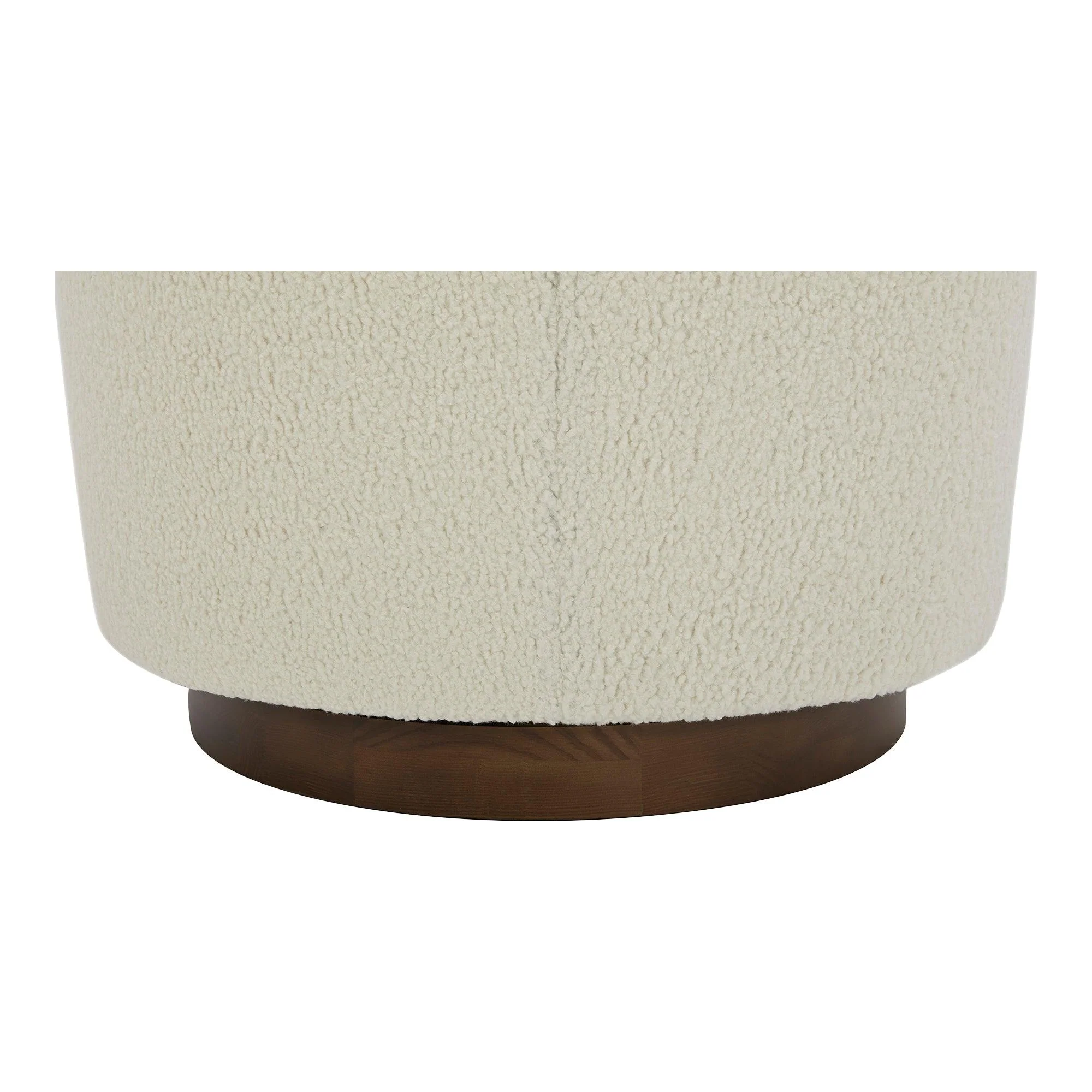 Oscy Swivel Chair Vegan Shearling White - Frankwebs