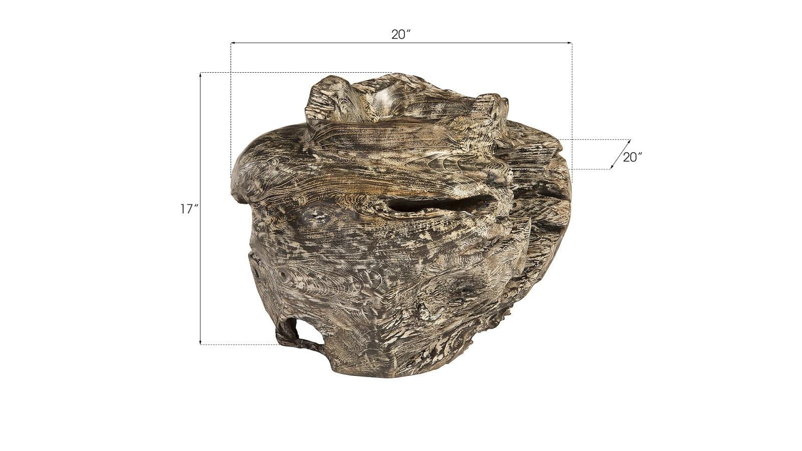 Teak Planter, Black Wash Finish - Frankwebs