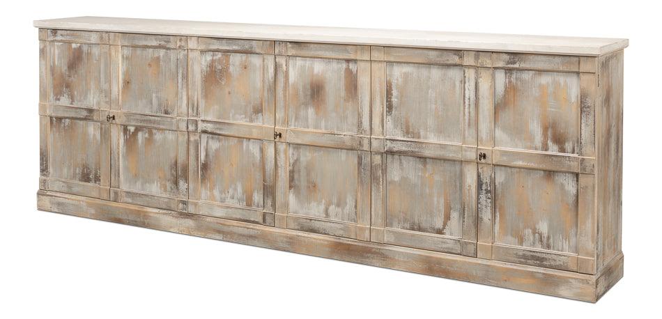 Luciana Wood Drs Buffet 112 Grey Stucco - Frankwebs