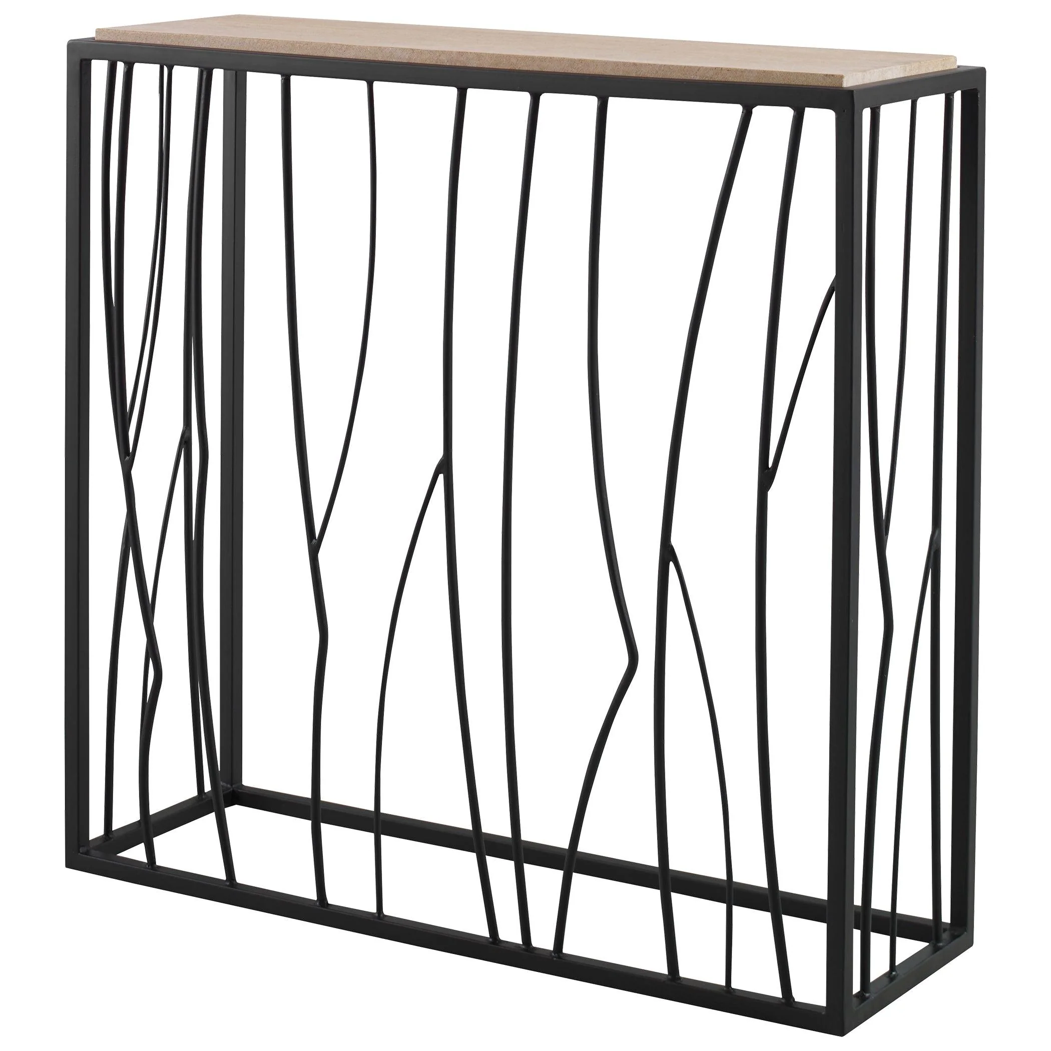 REED TRAVERTINE CONSOLE TABLE - Frankwebs