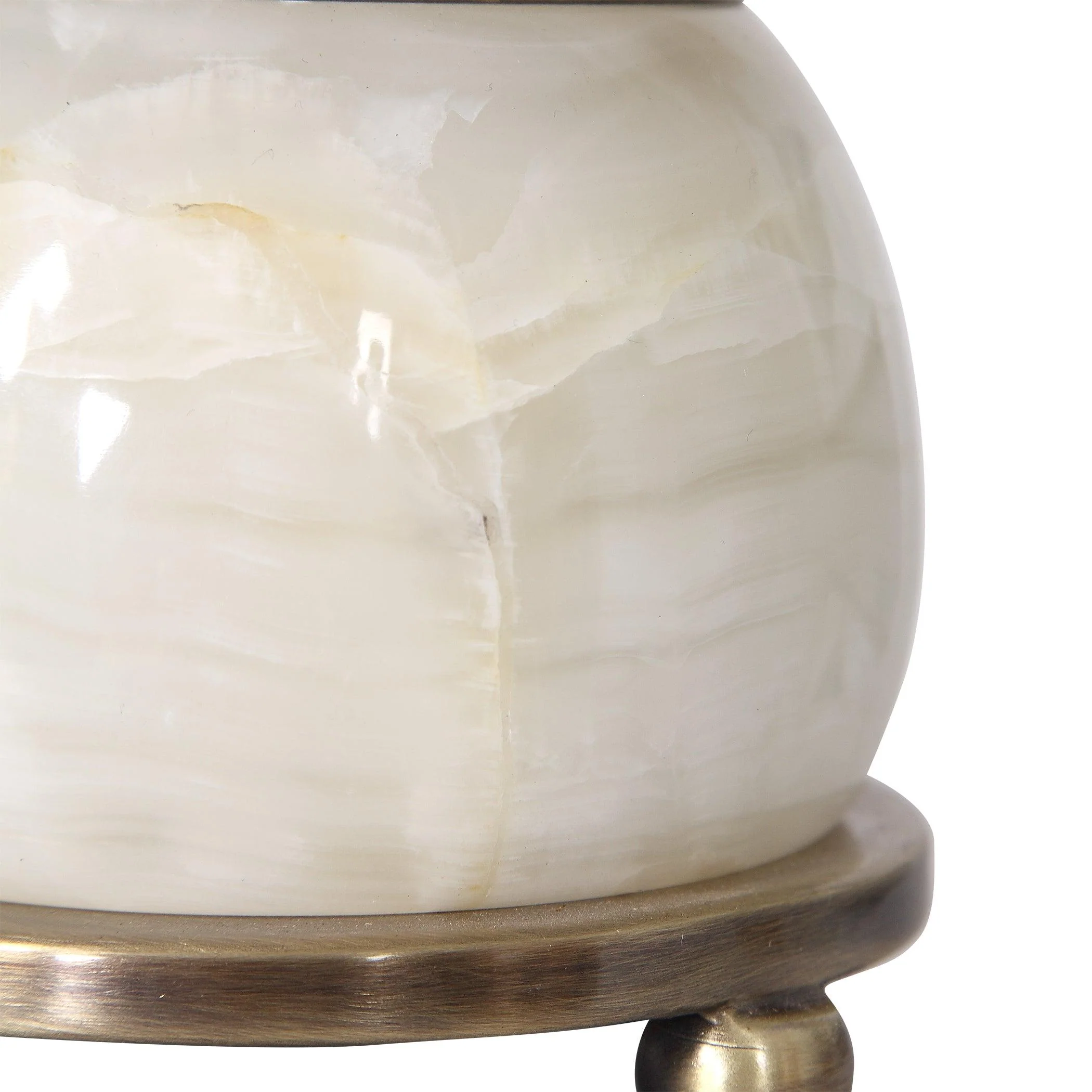 Natania Plated Brass Buffet Lamp - Frankwebs