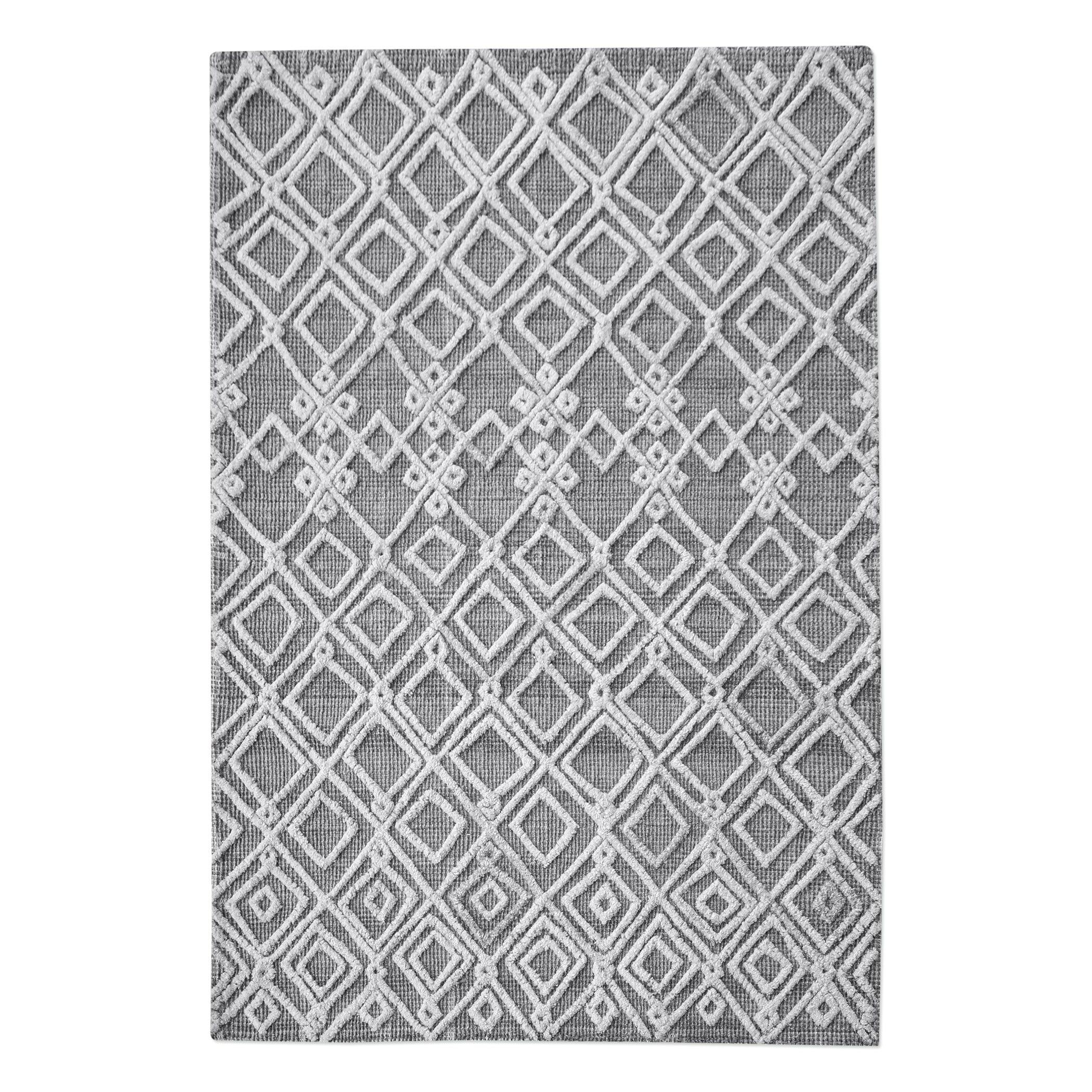 Sieano Gray-Ivory 5 X 8 Rug - Frankwebs