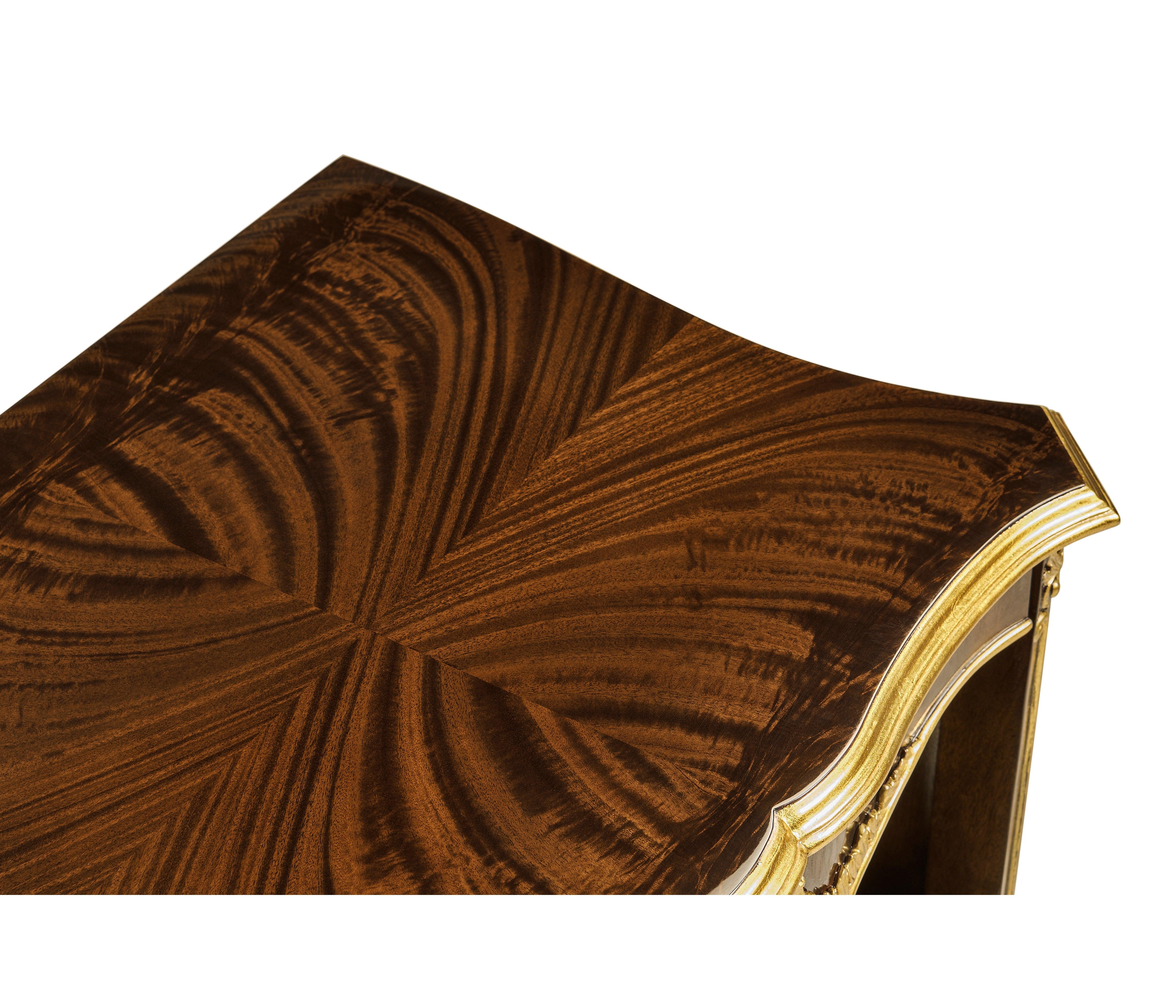 Country Farmhouse Mahogany & Gilded Nightstand - Frankwebs