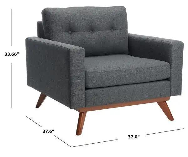 GNEISS MODERN LINEN ARM CHAIR - Frankwebs