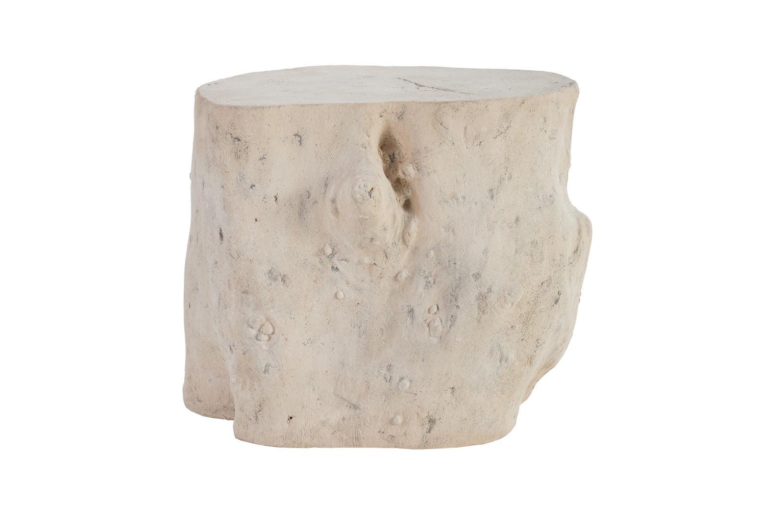 Log Stool, Roman Stone, LG - Frankwebs