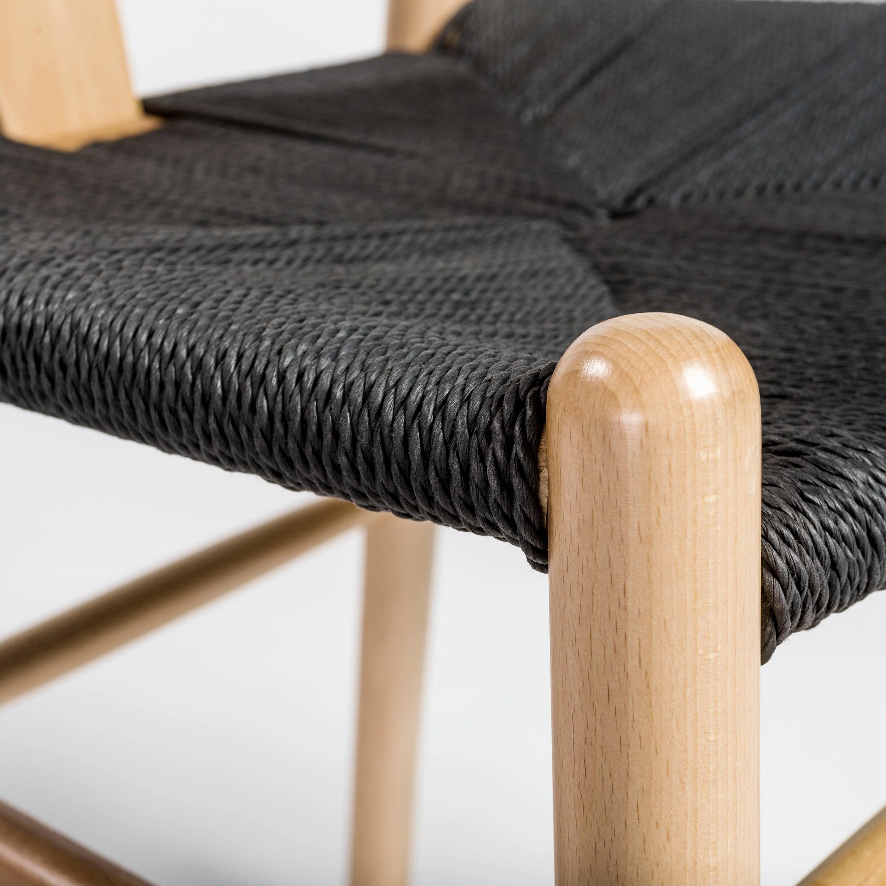 Evelina Side Chair with Stained Framed and Rush Seat - Set of 2 - Frankwebs