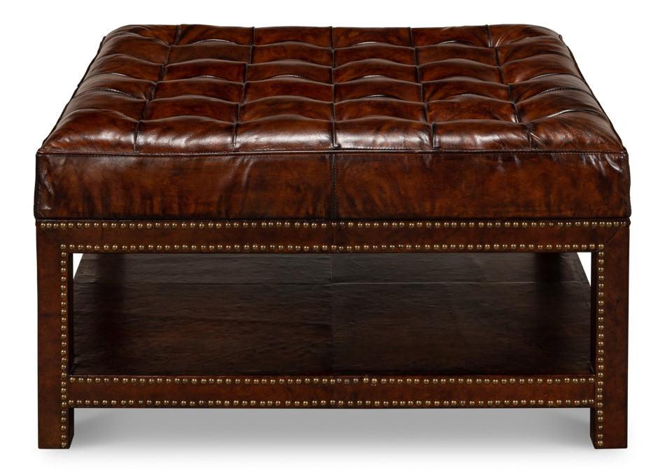 Vintage Tufted Ottoman - Frankwebs
