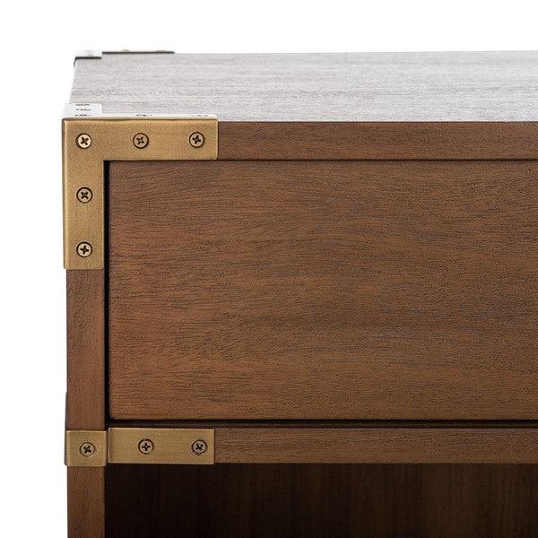 NISHA 1 DRAWER WOOD NIGHTSTAND - Frankwebs