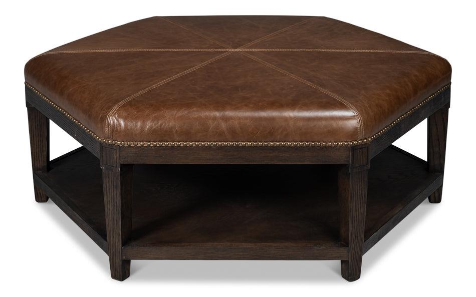 Bertram Ottoman - Leather - Frankwebs