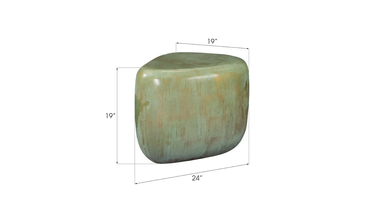 Wedge End Table, Lichen Finish - Frankwebs