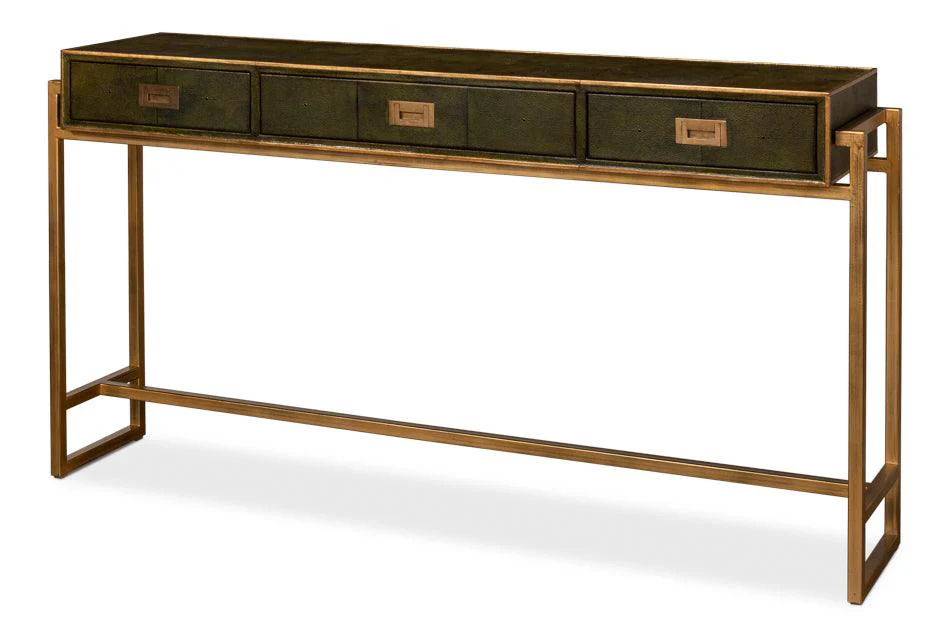 Shagreen Console Table - Leaf - Frankwebs