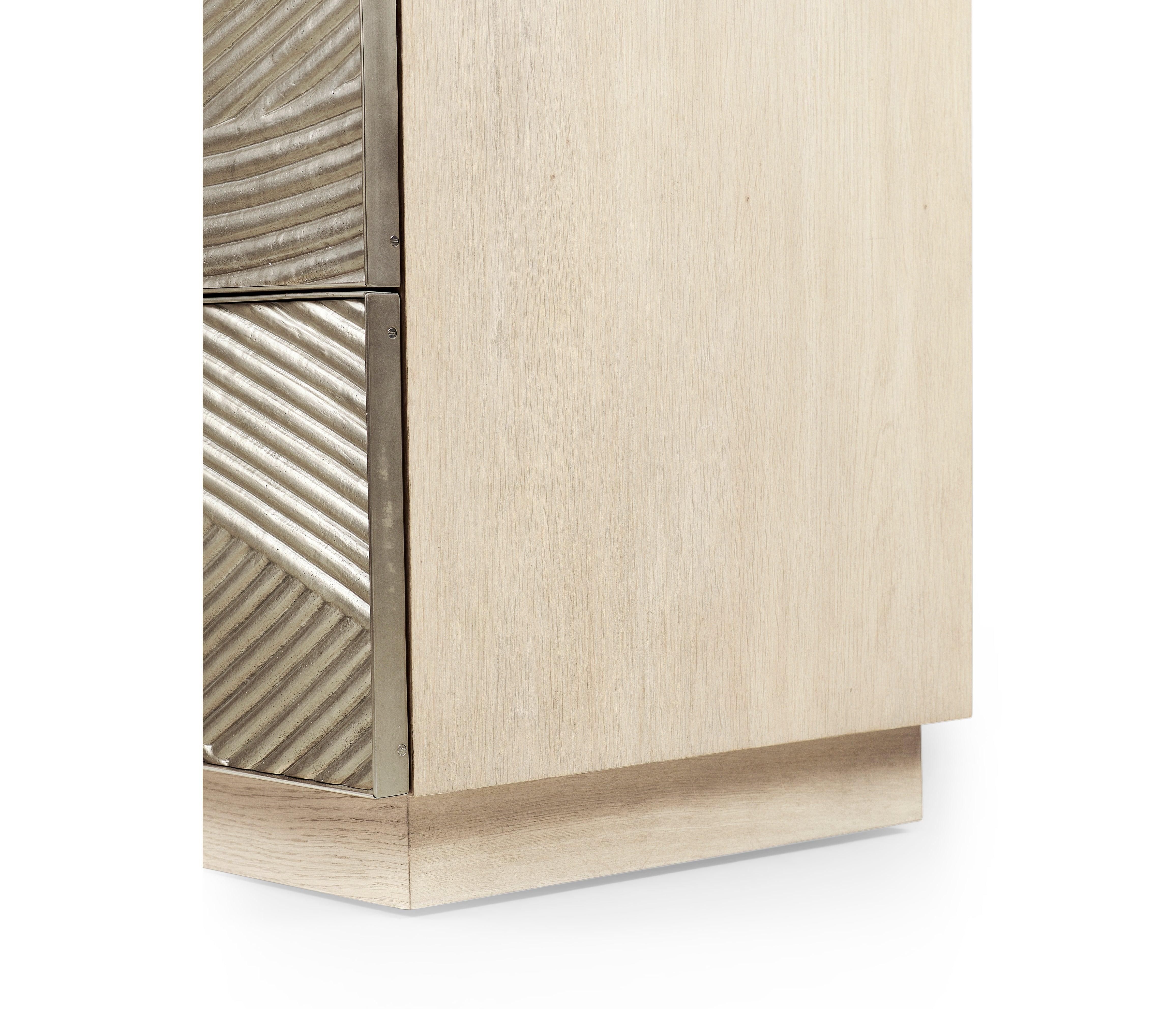 Water Capillary Cast Metal Texture Double Dresser - Frankwebs