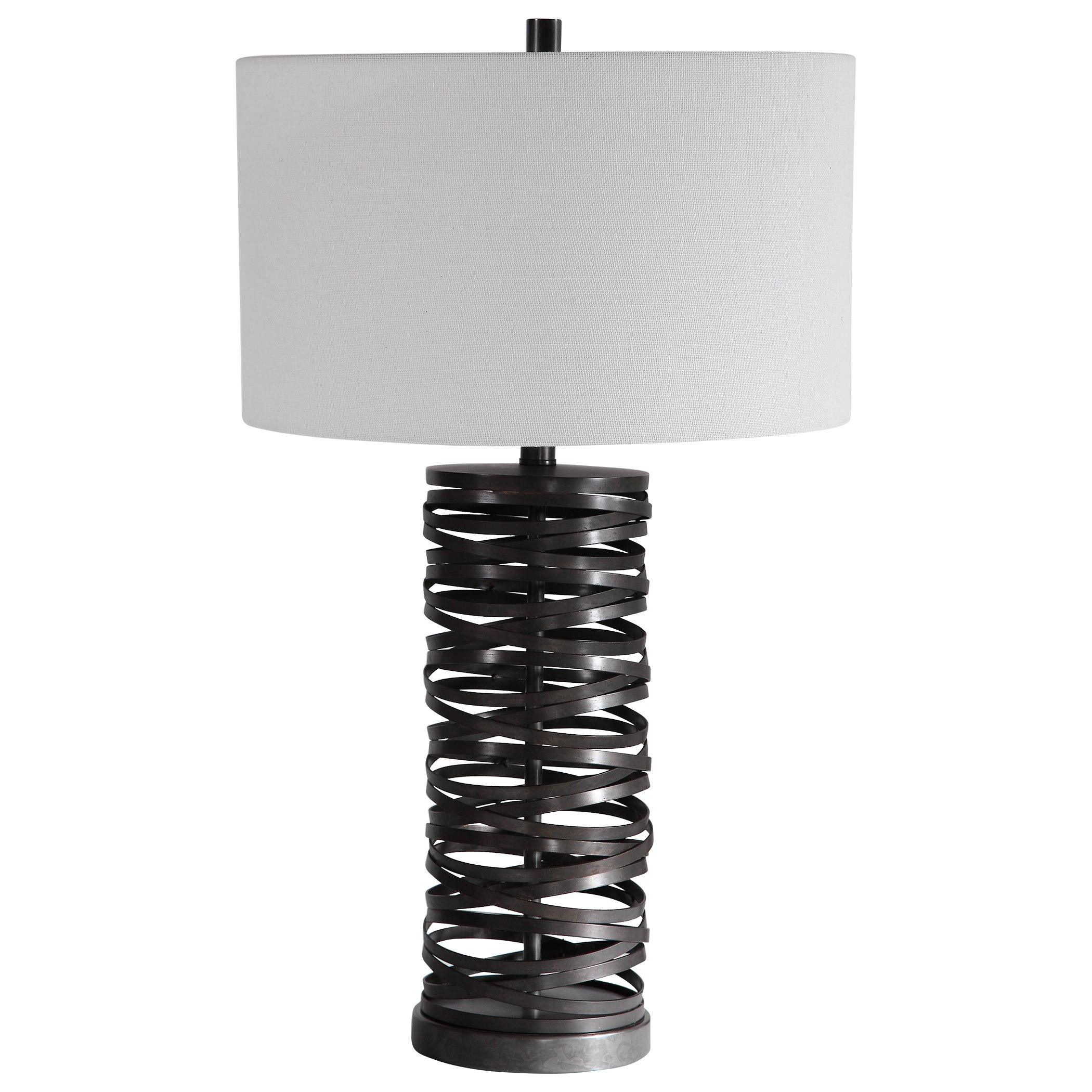 ALITA RUST BLACK TABLE LAMP - Frankwebs